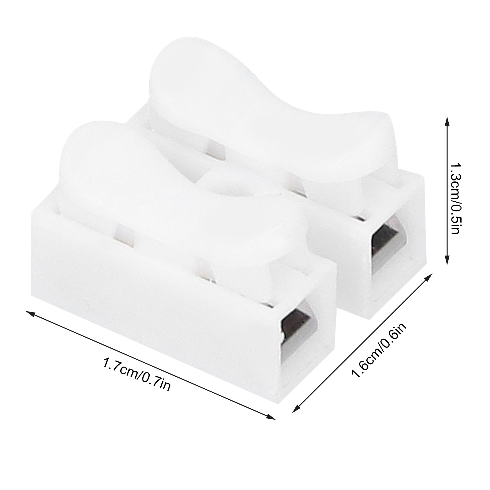 100 Ch-2-steckverbinder Für Led-deckenleuchten, Flammhemmend, 2-port-steckklemmen