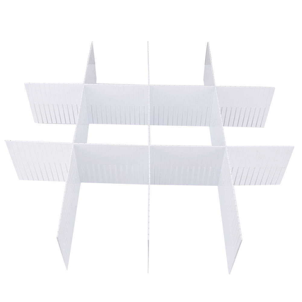 Verstellbare Schubladeneinteiler Aus Kunststoff Zur Selbstmontage (50 X 11 Cm)