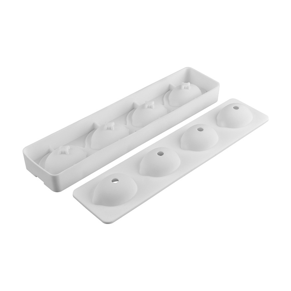 3d-silikonform Mit 4 Mulden Für Zitronenmousse, Hausgemachte Gebäckform Für Französische Desserts