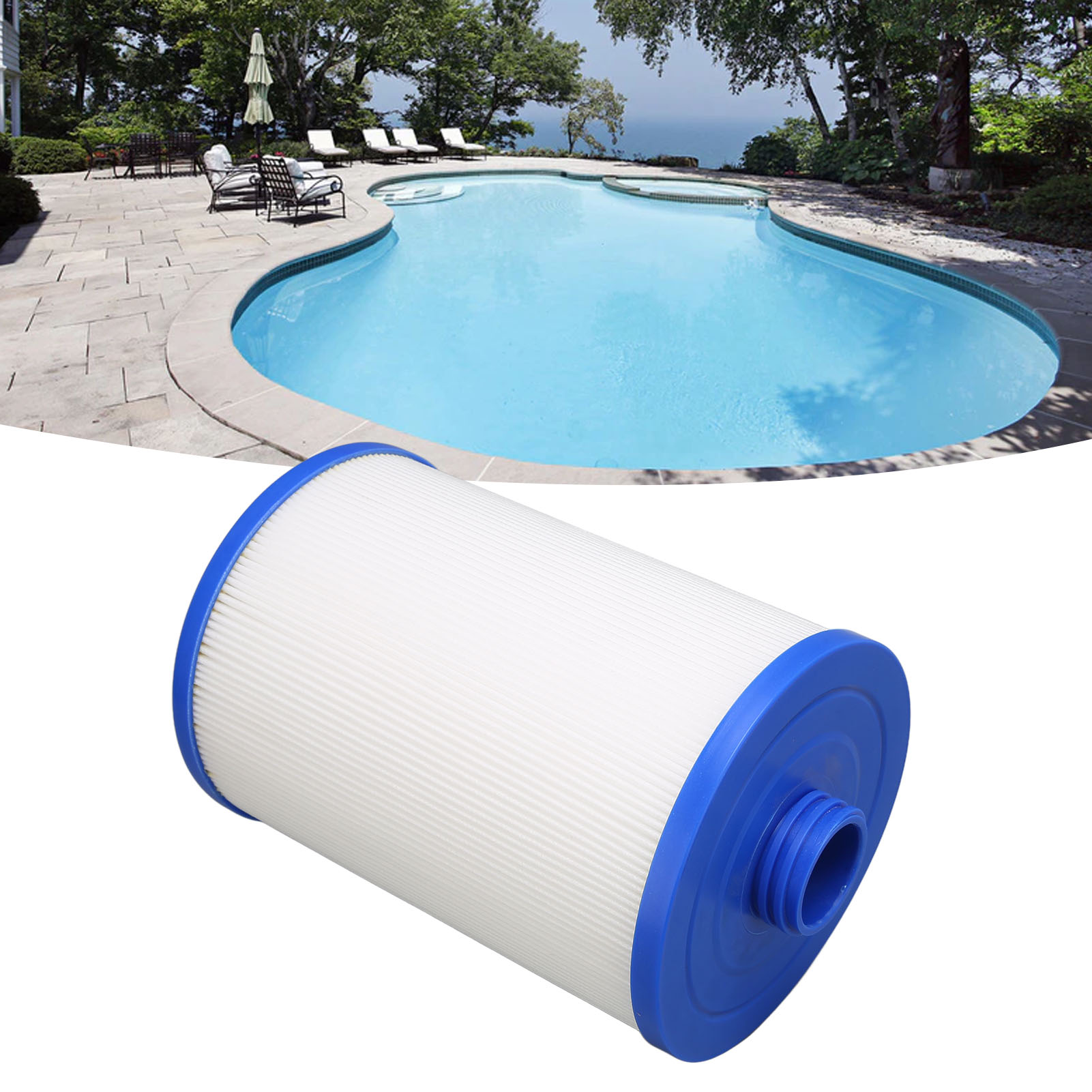 Papierfilterpatrone Für Whirlpools Und Kinderbecken, G1-1/2 Außengewinde, Ersetzt Die Modelle Pleatco Pww50, Unicel 6ch-940, Filbur Fc-0359 Und Waterways 817-0050
