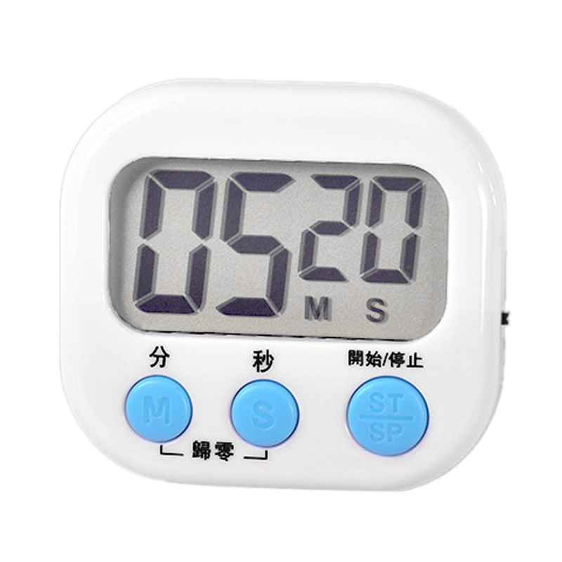 Kreativer Großbildschirm-timer, Stoppuhr Für Schüler, Multifunktionaler Elektronischer Timer Zum Kochen Und Backen, Weiß/kleine Größe