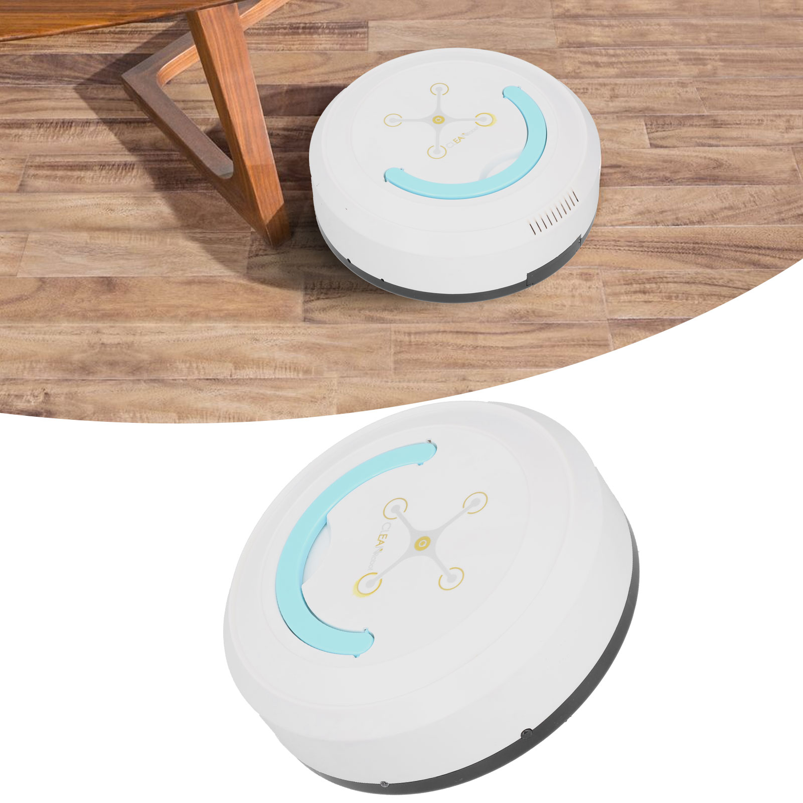 Intelligenter Saugroboter, Wiederaufladbar Über Usb, Ideal Für Zuhause Und Wohnzimmer (weiß).