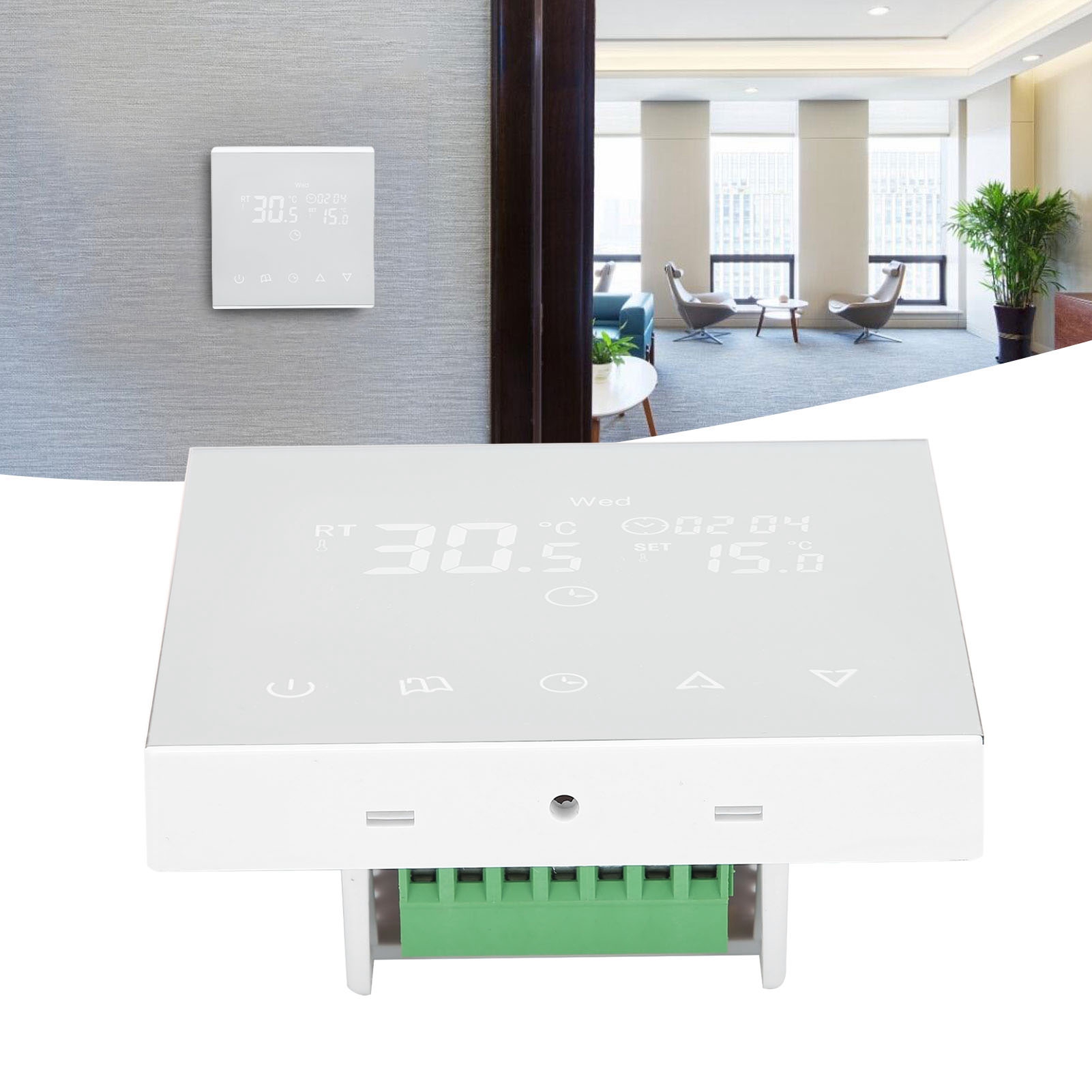 Thermostat Für Wasser-/fußbodenheizung, Temperaturregler Für Wandherd, 220 V Wechselstrom