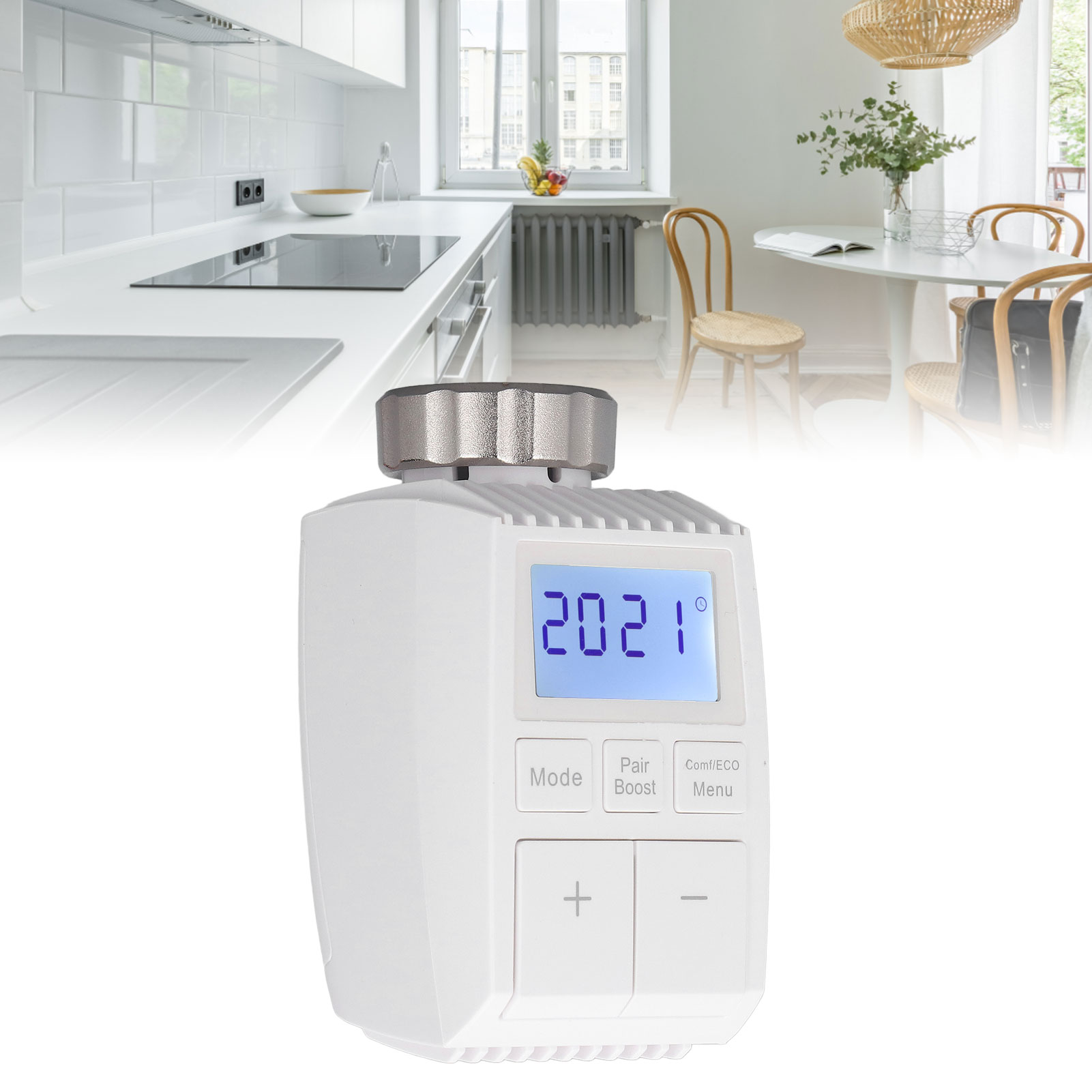 Intelligenter Heizkörperthermostat, Steuerbar Über App, Digitaler Bluetooth-temperaturregler Für Die Tuya Smart Home App (batterielos)
