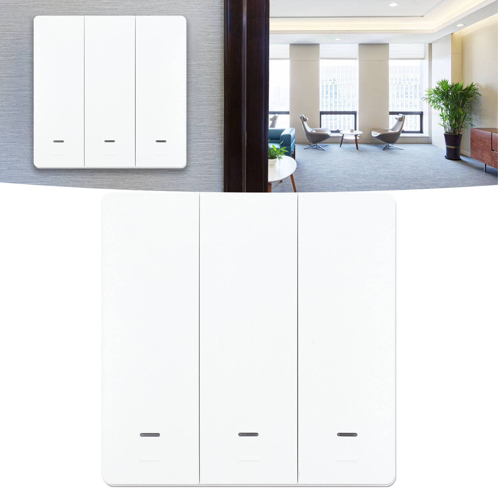 Intelligenter Wlan-wippschalter 100230v Mit Intelligenter Wlan-fernbedienung
