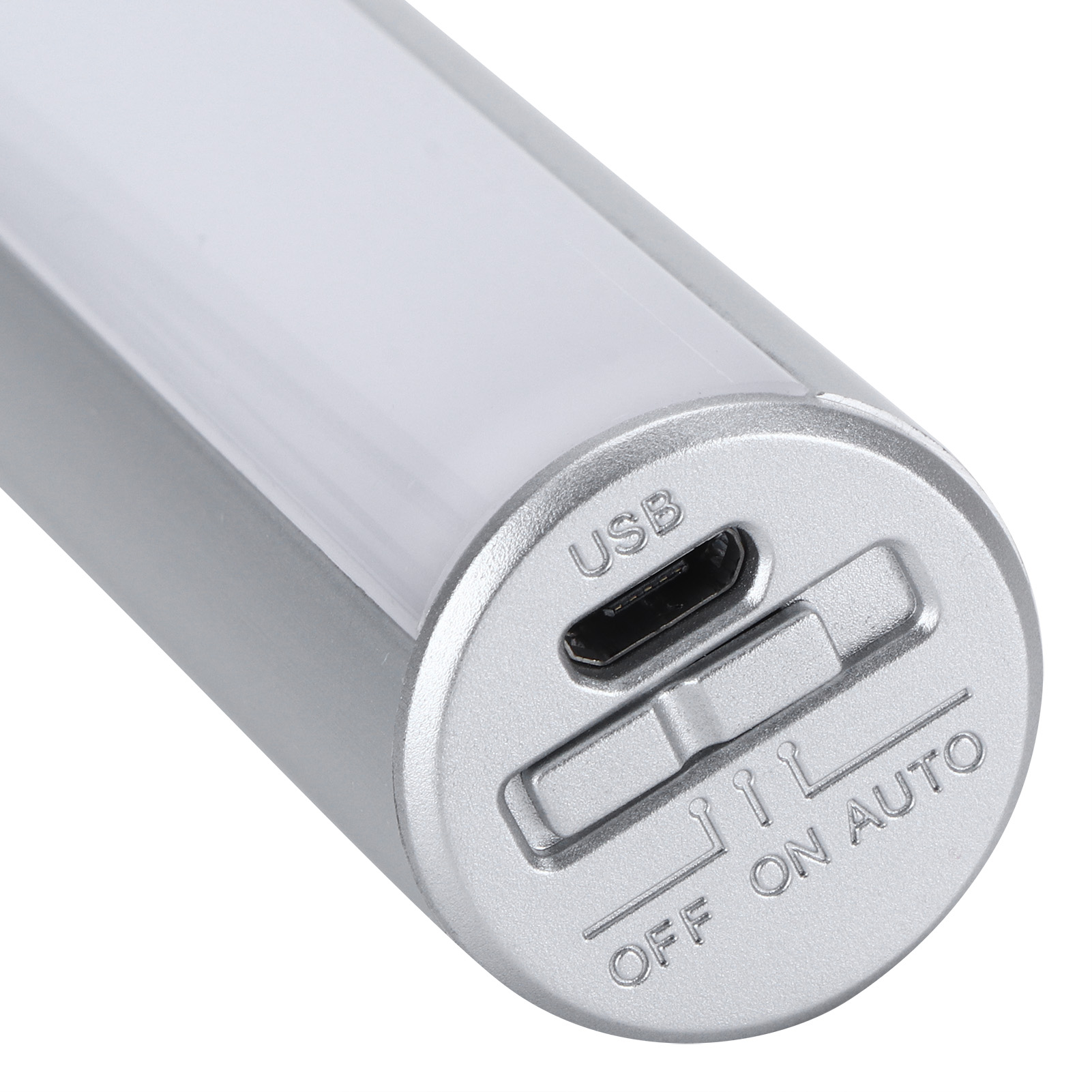 Usb-wiederaufladbare, Tragbare Led-nachttischlampe Mit Bewegungssensor Und Einstellbarer Umgebungsbeleuchtung (weiß)