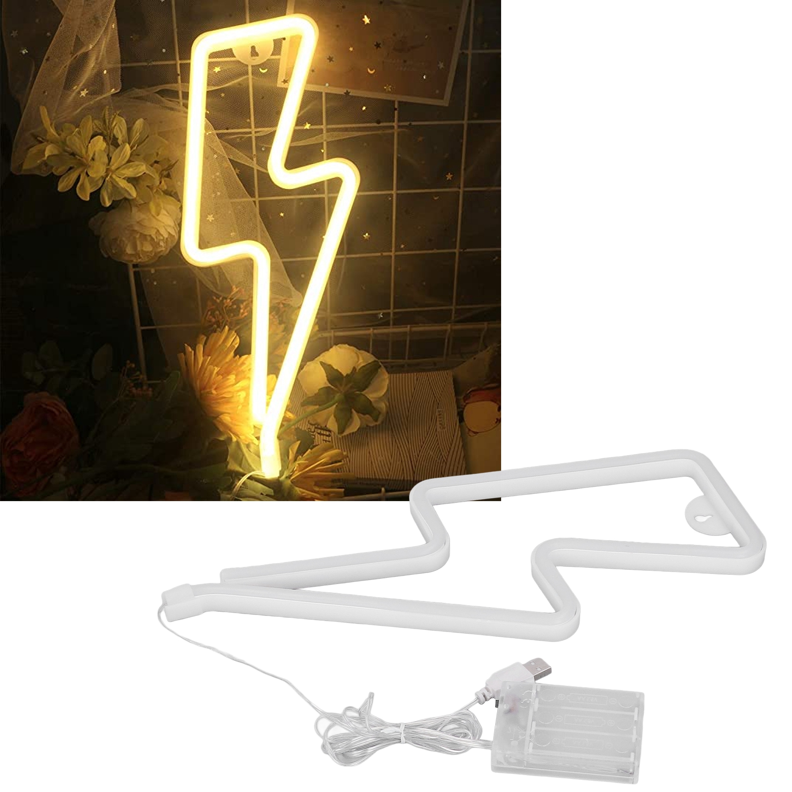 Led-neonlichtschild, Dekoratives Nachtlicht, Usb-akkubetrieb, Für Wand- Und Schlafzimmerdekoration, Warmes Licht