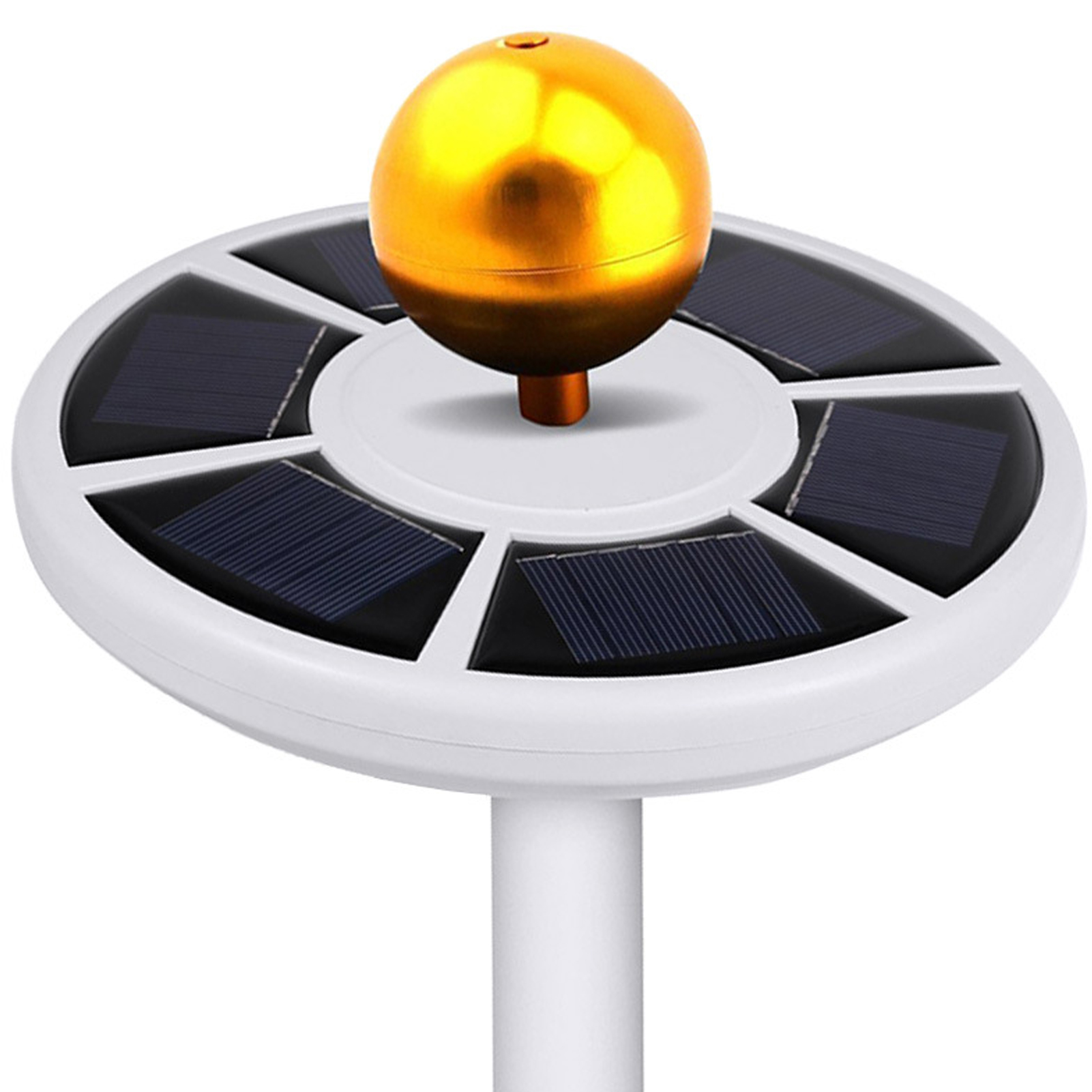 Led-solar-fahnenmastleuchte, Wasserdicht, Ideal Für Zelt Oder Villenhof.