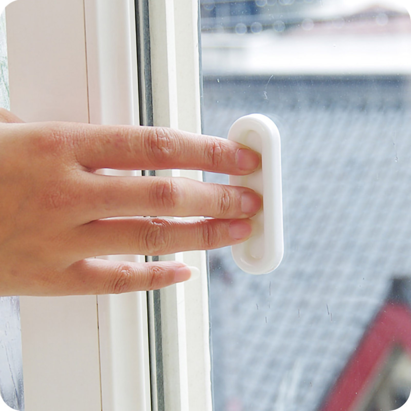 Zusätzlicher Tür- Und Fenstergriff, Einfacher Klebegriff Für Fenster Und Glastüren.