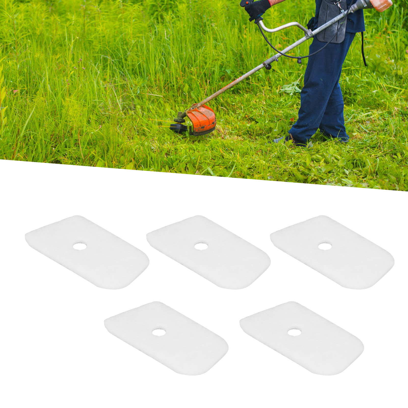 10 Baumwollpads Für Luftfilter, Kompatibel Mit Husqvarna 124l, 125l, 128l, 128cd, 128ld Und 128ldx Freischneidern