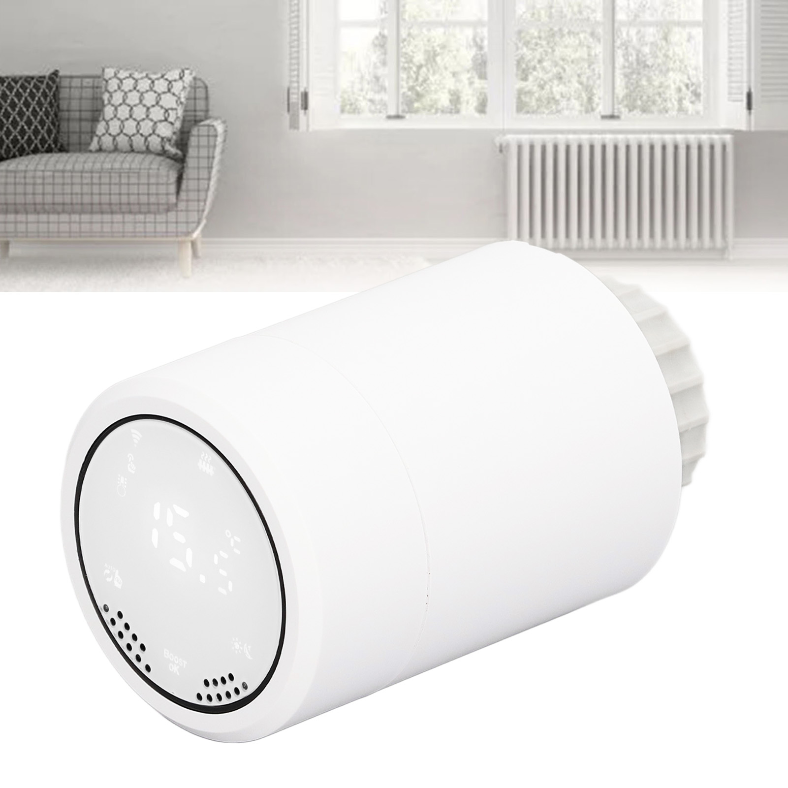Intelligentes Heizkörperventil Für Zuhause, Steuerbar Über Eine Zigbee-app, Mit Intelligenter Temperaturregelung.