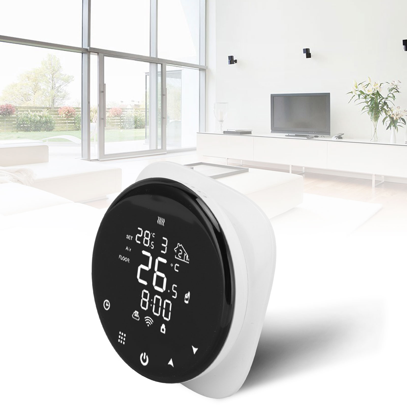 Intelligenter Wlan-thermostat 16a Für Wasser-/elektro-fußbodenheizung, Gas-/wasserboiler Ac 90–240 V