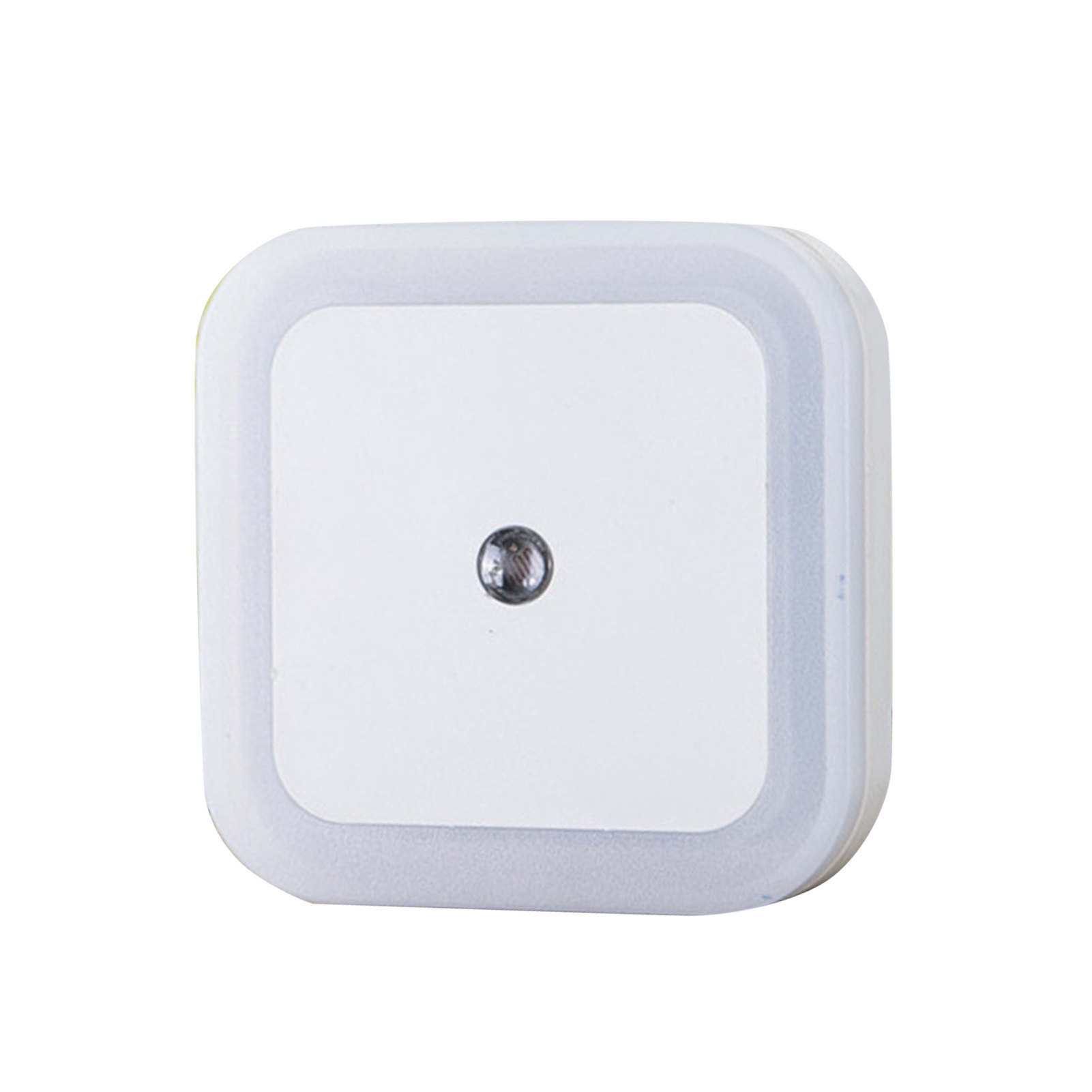 Quadratisches Led-nachtlicht Mit Leuchtring, Entspricht Europäischen Normen Und Ist Mit Smart-home-systemen Kompatibel. Ideal Zum Stillen, Für Küchen, Treppenhäuser Und Flure. Erhältlich In Weiß, 110–