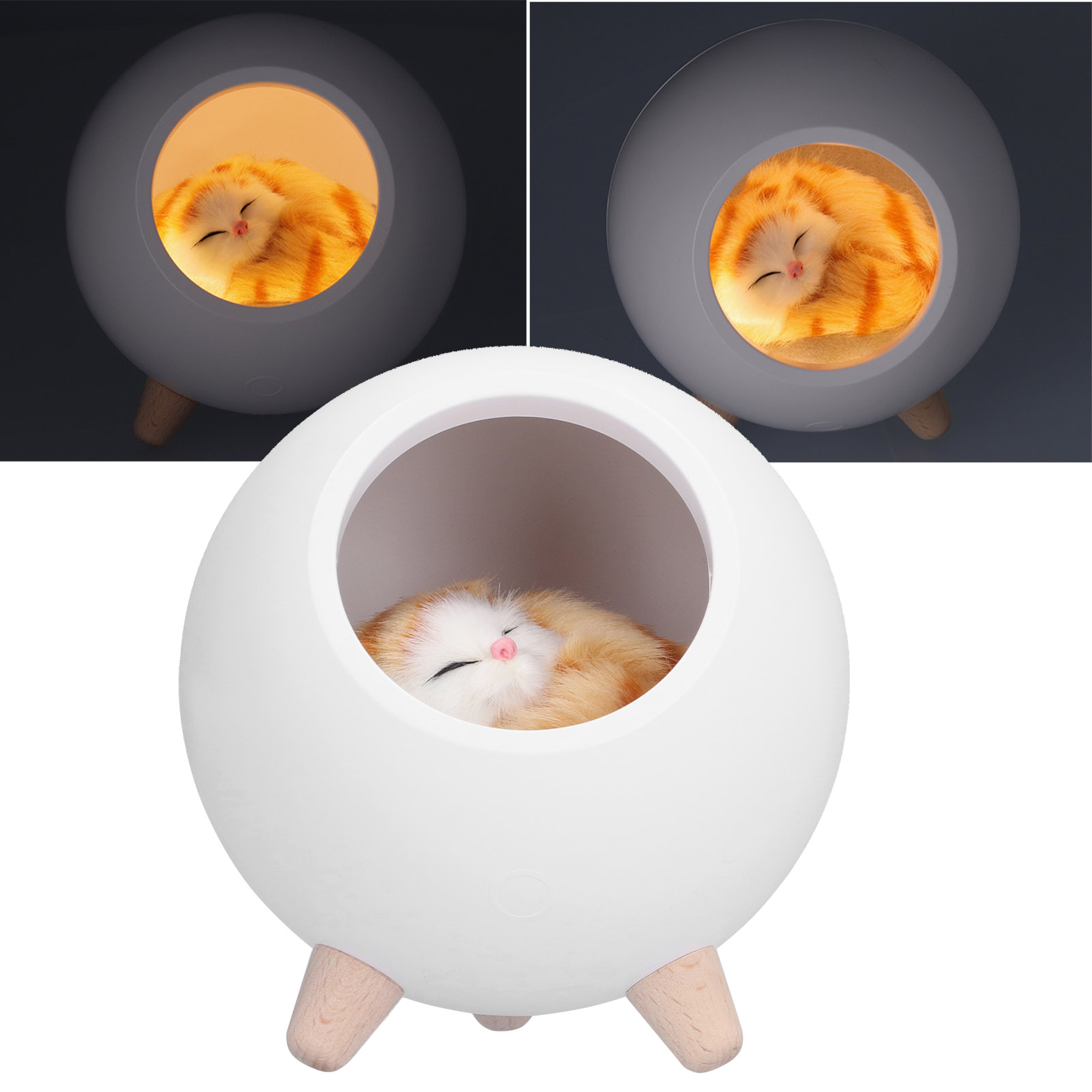 Usb-stimmungslampe Fürs Kinderzimmer, Led-nachtlicht Mit Cartoon-motiv, Warmweißes Licht