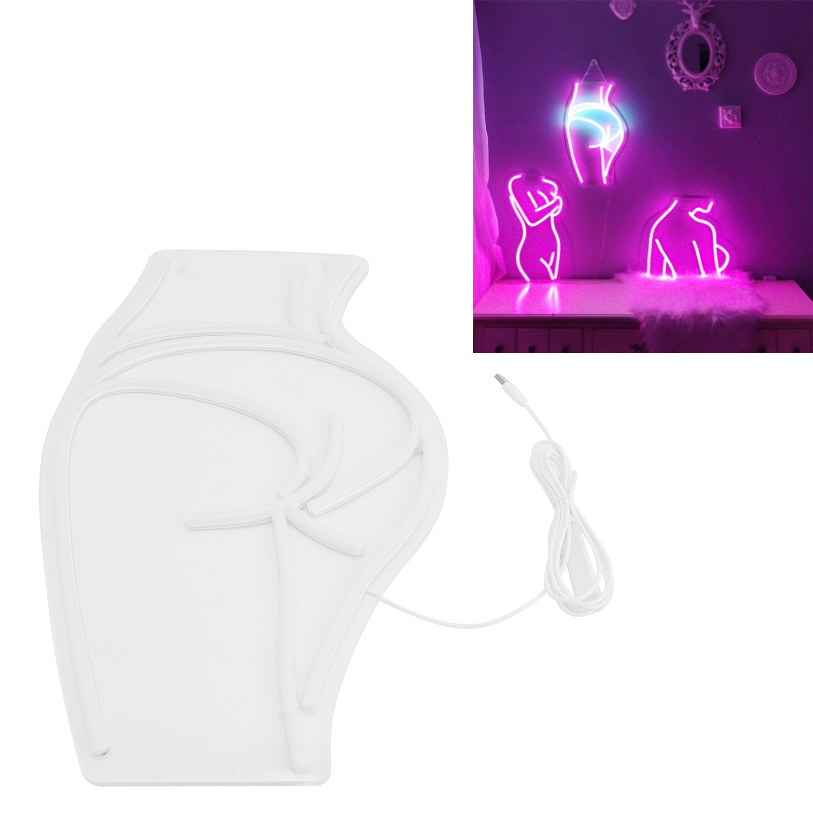 Led-neonlampe Mit Frauenmotiv, Usb-betrieben, Dekoratives Wandschild Für Zuhause, Bar, Party Oder Hochzeit. Ideal Für Zuhause, Bar Oder Hochzeit.