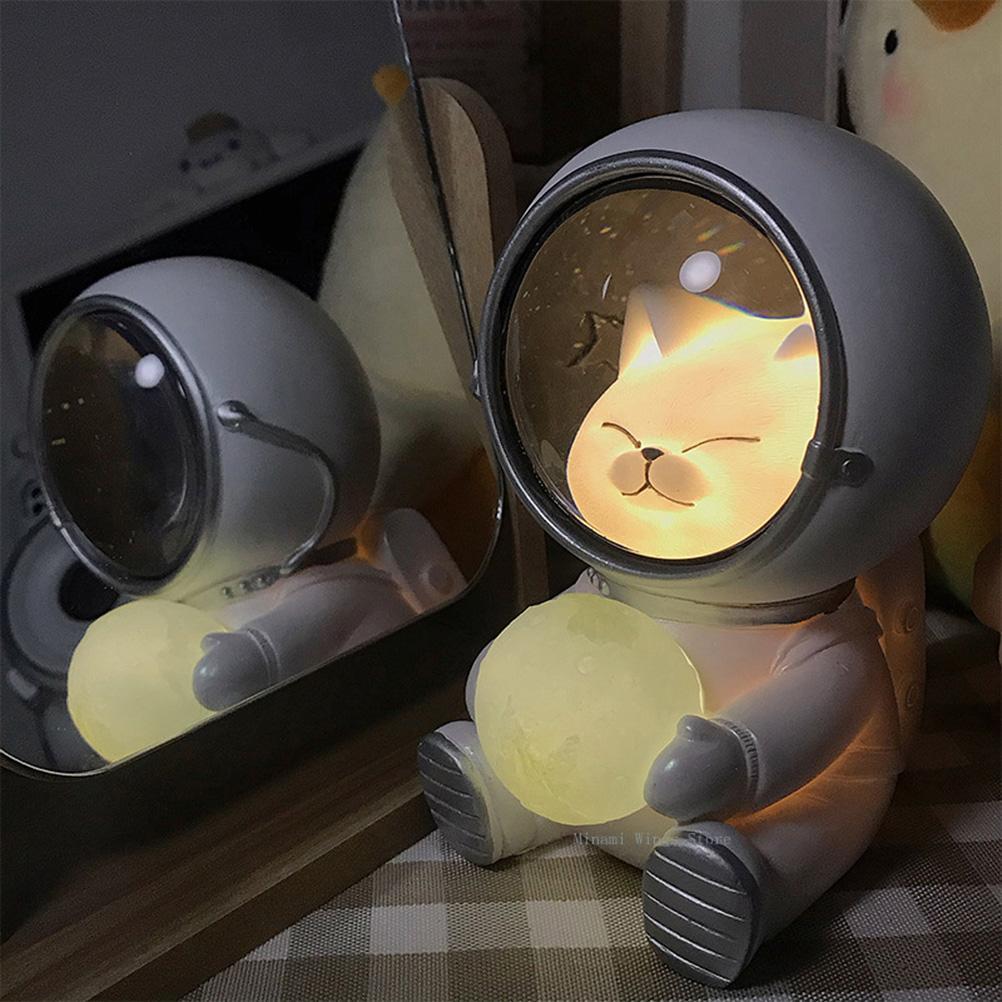 Niedliches Astronauten-nachtlicht Für Haustiere, Als Dekoration Für Zuhause, Als Geschenk Für Kinder Oder Als Schlafzimmerschmuck