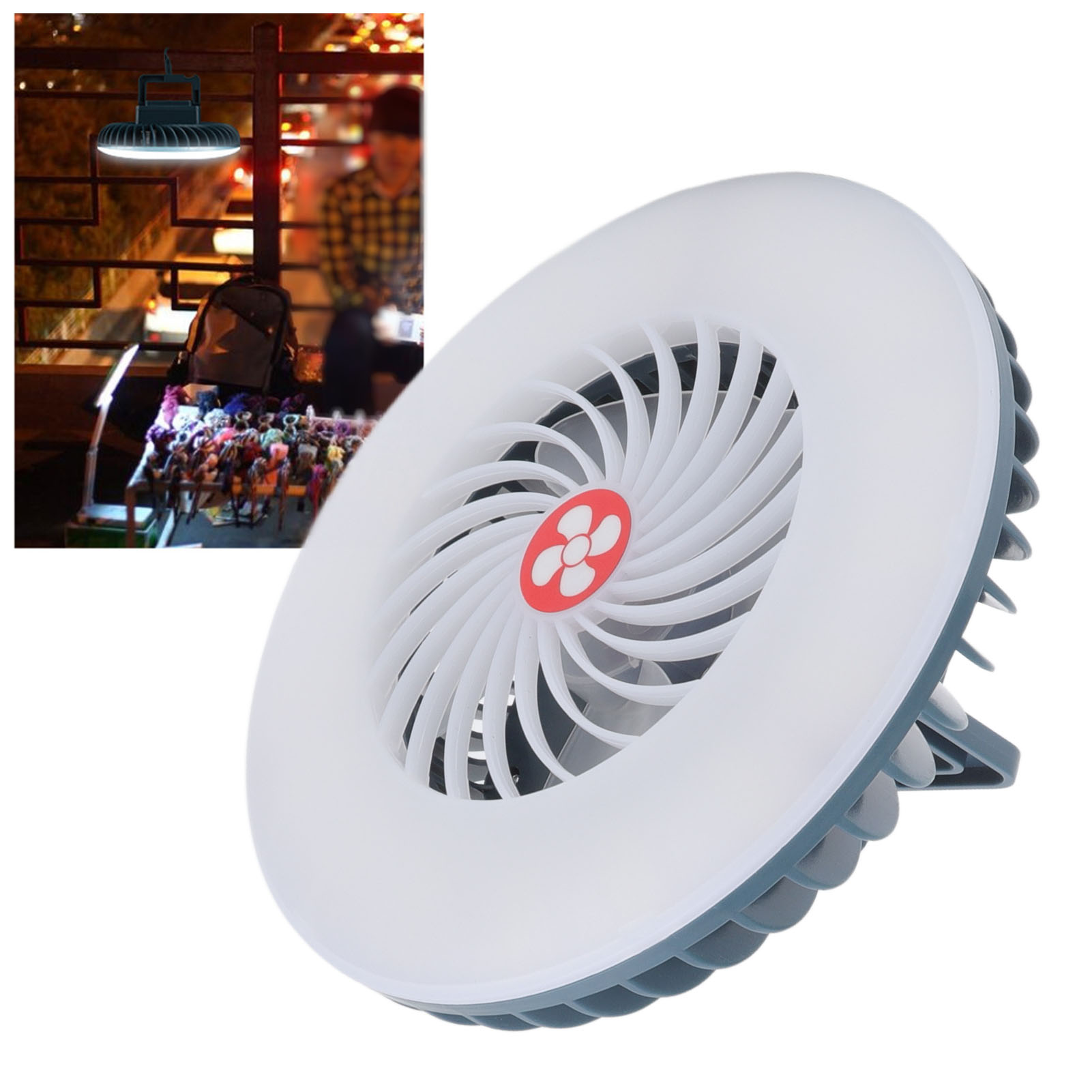 Led-außenlampe Für Campingzelte, Nachtmarktbeleuchtung, Campingventilatorlampe, Usb-wiederaufladbare Notfall-hängelampe Für Camping