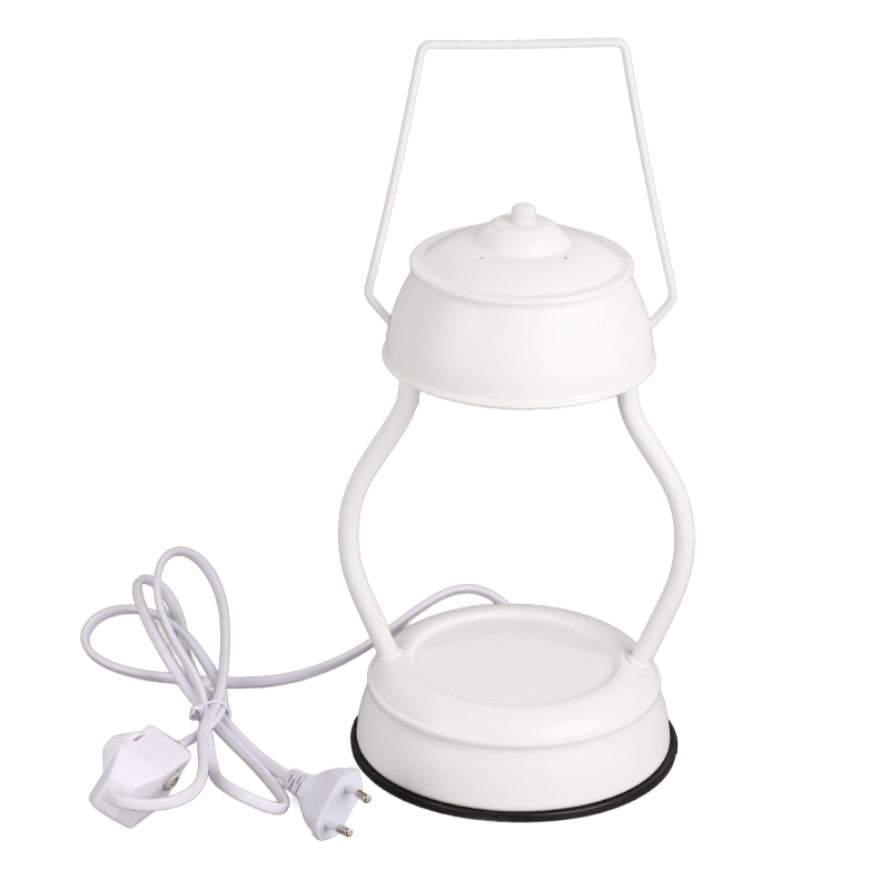 Tragbare Wachskerzenlampe Mit Verstellbarem Drehknopf, Retro-stil, Klein, Für Zuhause, Schlafzimmer Oder Wohnzimmer, Weiß