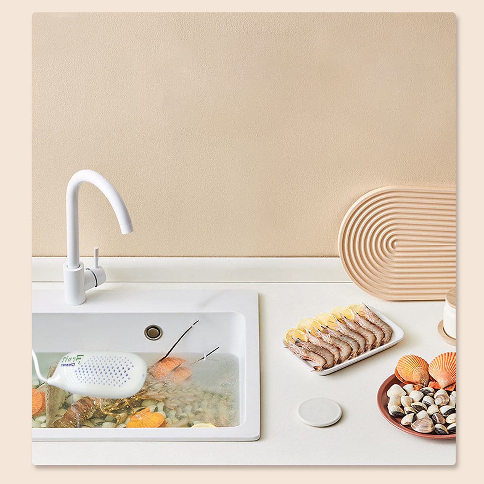 Haushaltswaschmaschine Für Obst Und Gemüse, Reinigungs- Und Desinfektionsmaschine Für Fleisch Und Meeresfrüchte, Tragbare Automatische Gemüsewaschmaschine, Usb-betrieben.