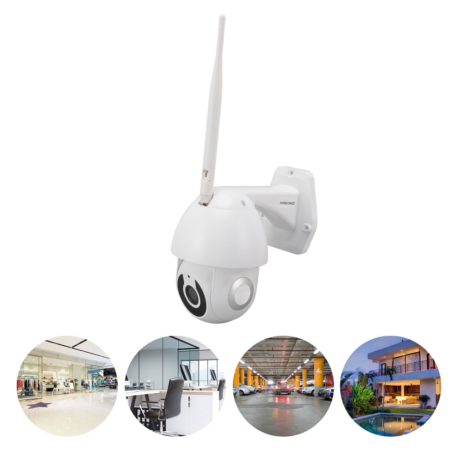 C2 Netzwerkkamera Mit Infrarot-nachtsicht, Wasserdicht, Drehbar, Kabellos, Wlan, Hd, Eu-stecker 100–240 V