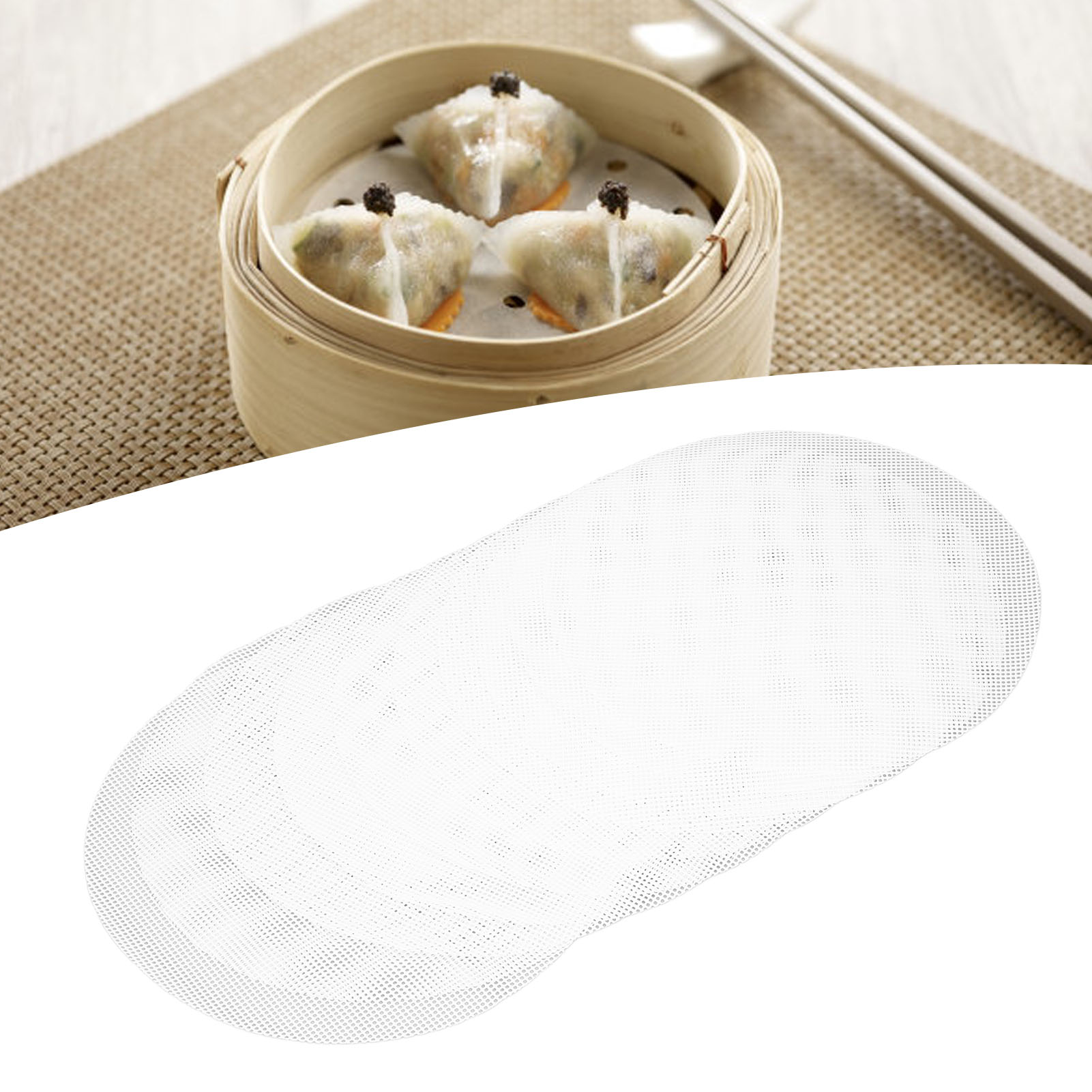Set Mit 10 Silikon-dampfmatten, Antihaftbeschichtete Silikonplatten Für Xiaolongbao (gedämpfte Teigtaschen) Und Mantou (gedämpfte Brötchen), Rund, 22 Cm