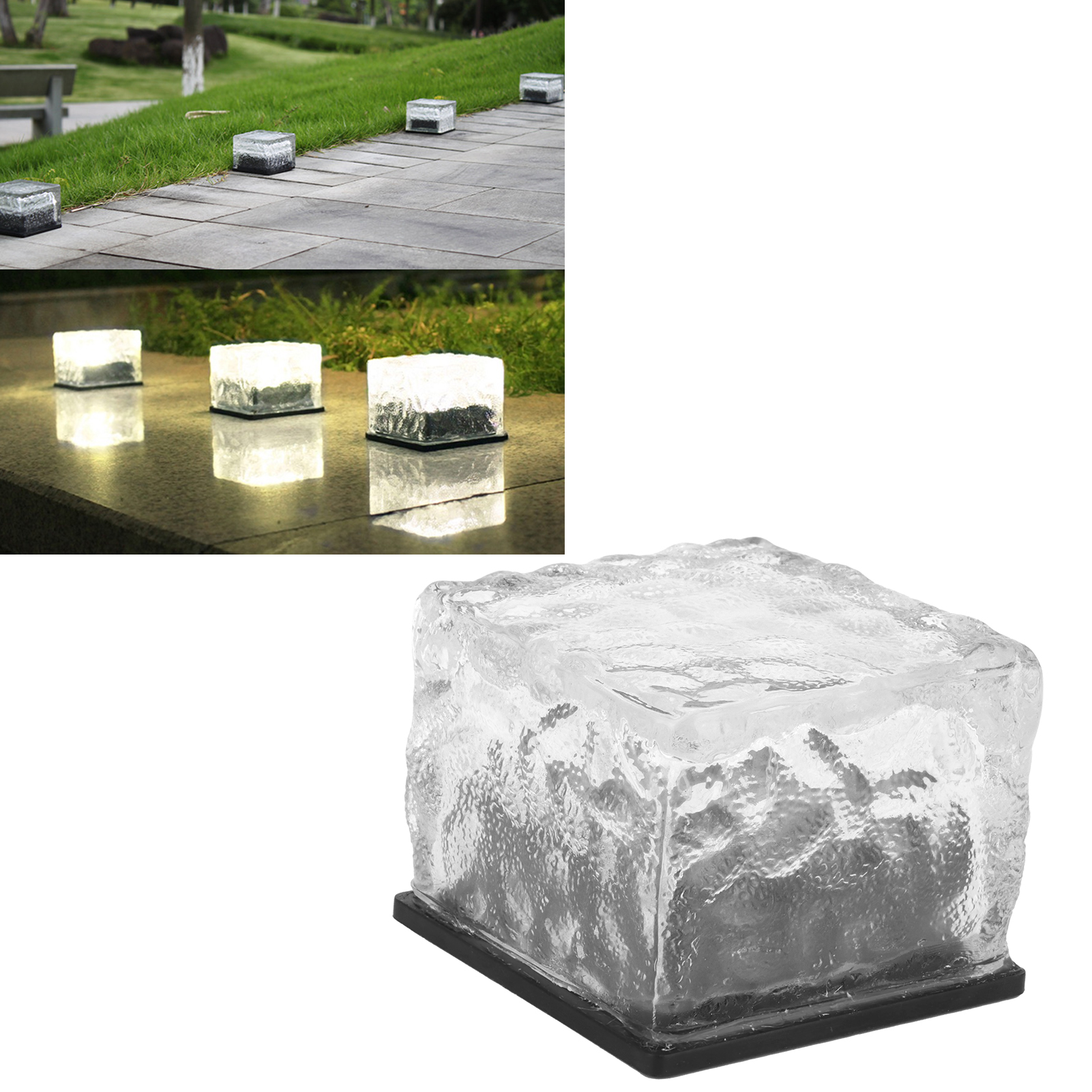 Wasserdichte Led-solarleuchte, Die In Ziegelsteinen Vergraben Wird, Für Garten Oder Landschaft.