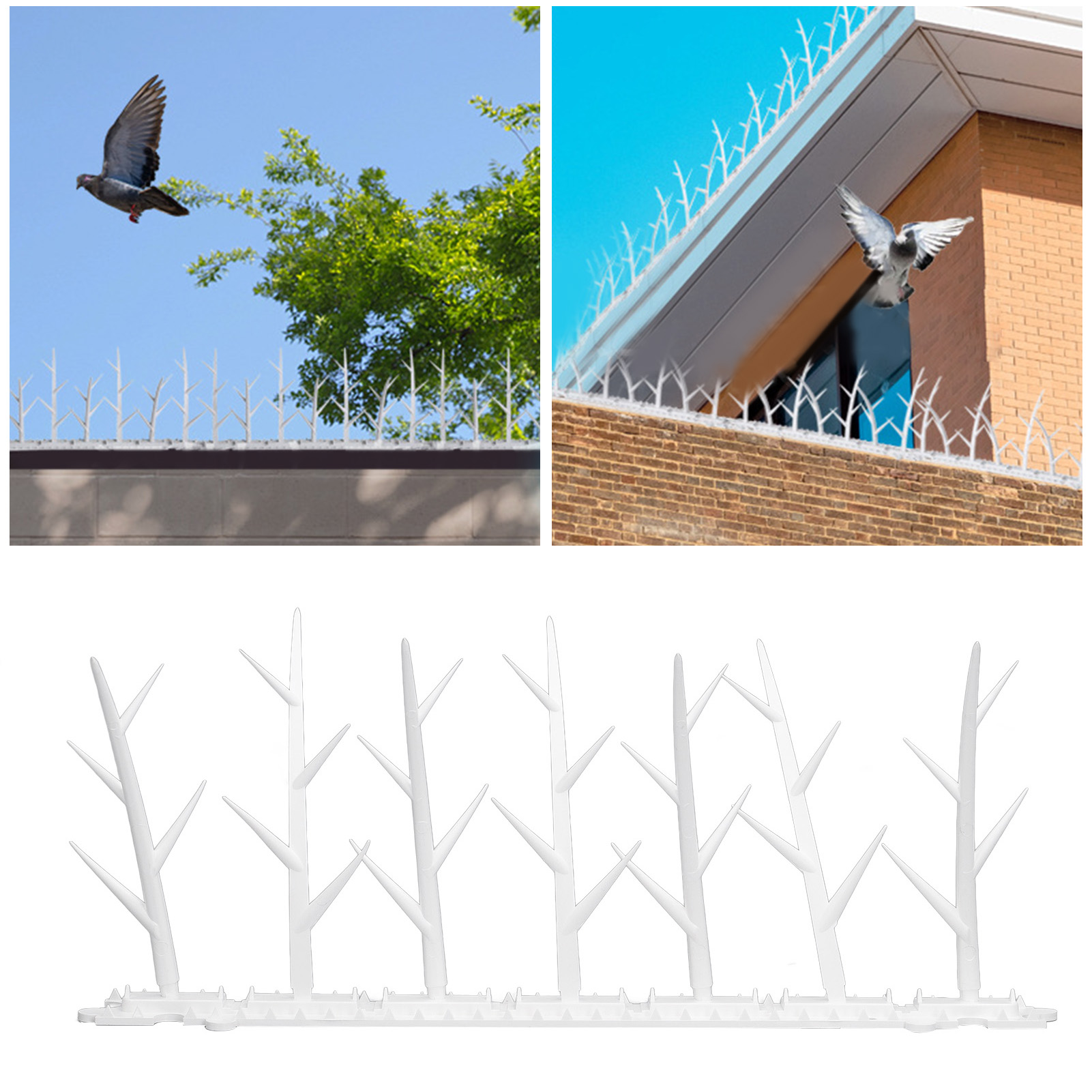 Hochwertige 30 Cm Lange Vogelabwehrspitzen (6 Stück) – Kunststoffspitzen, Diebstahlsicherung, Katzenabwehr, Elektrische Abwehrspitzen In Form Eines Astes