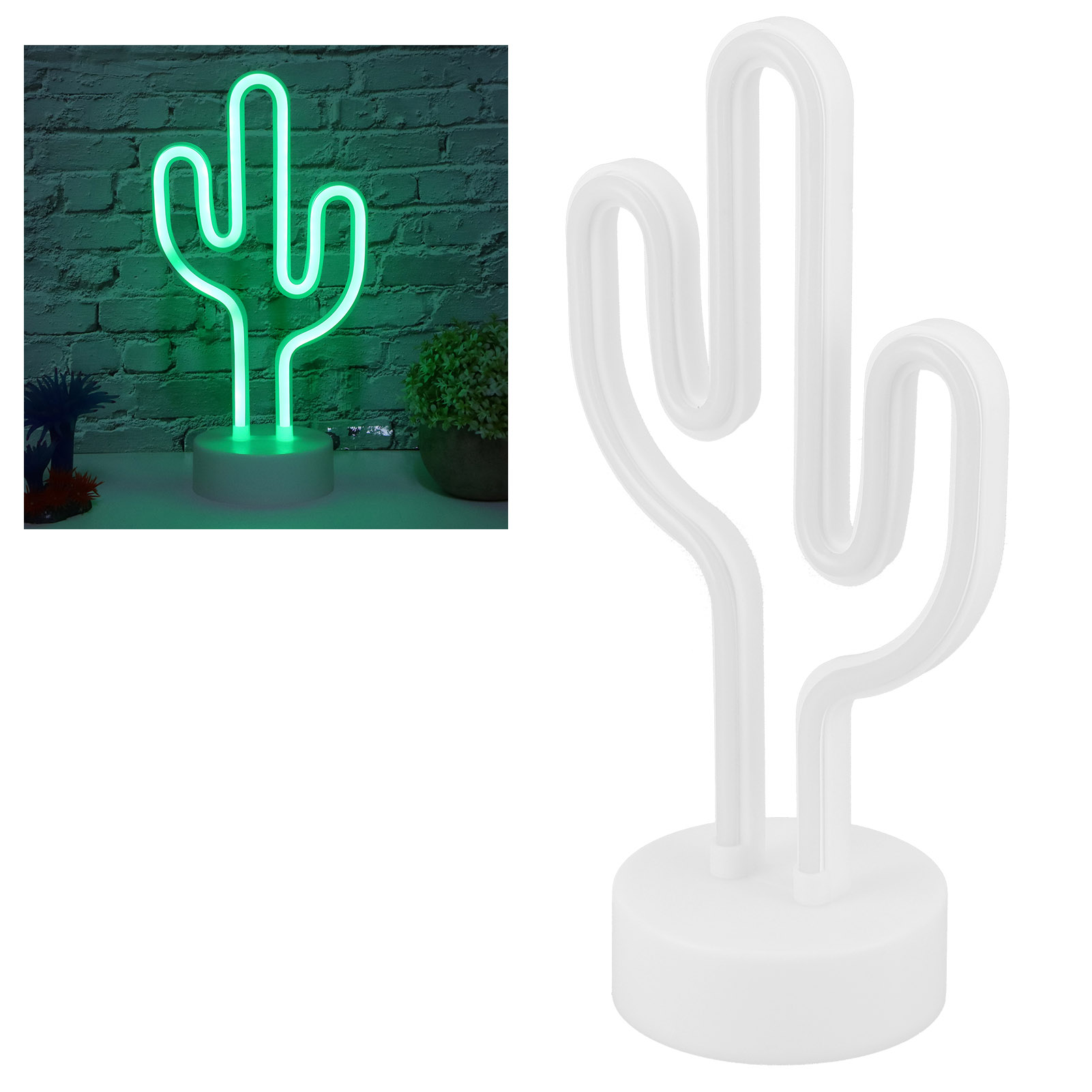 Led-neon-kaktus-schild, Dekoration Fürs Kinderzimmer, Usb-/batteriebetrieben