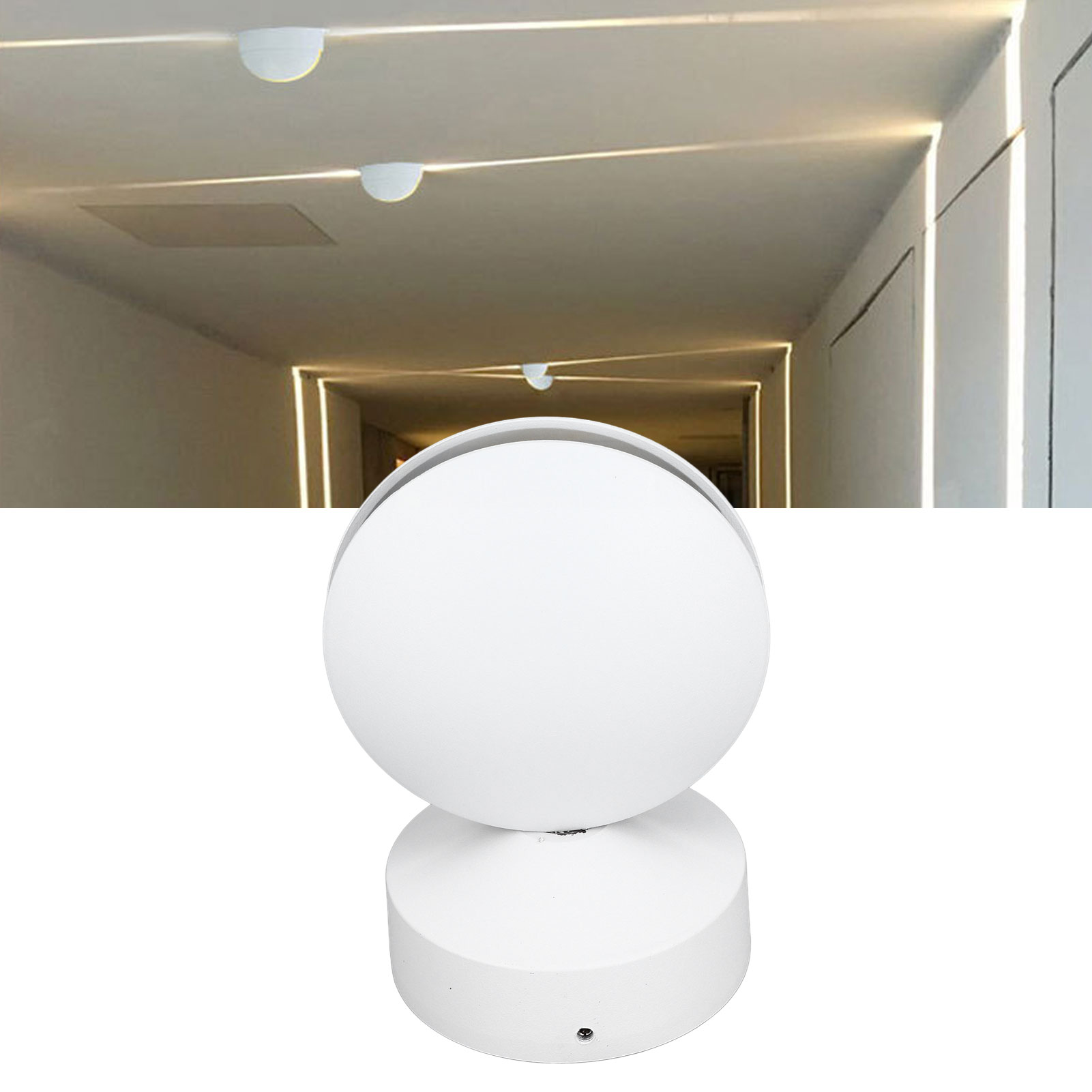 Led-außenwandleuchte Für Zuhause, 360° Helle Fensterbankleuchte, Flurleuchte, Dekorative Lineare Nachttischleuchte Für Das Wohnzimmer, Weißes Licht.