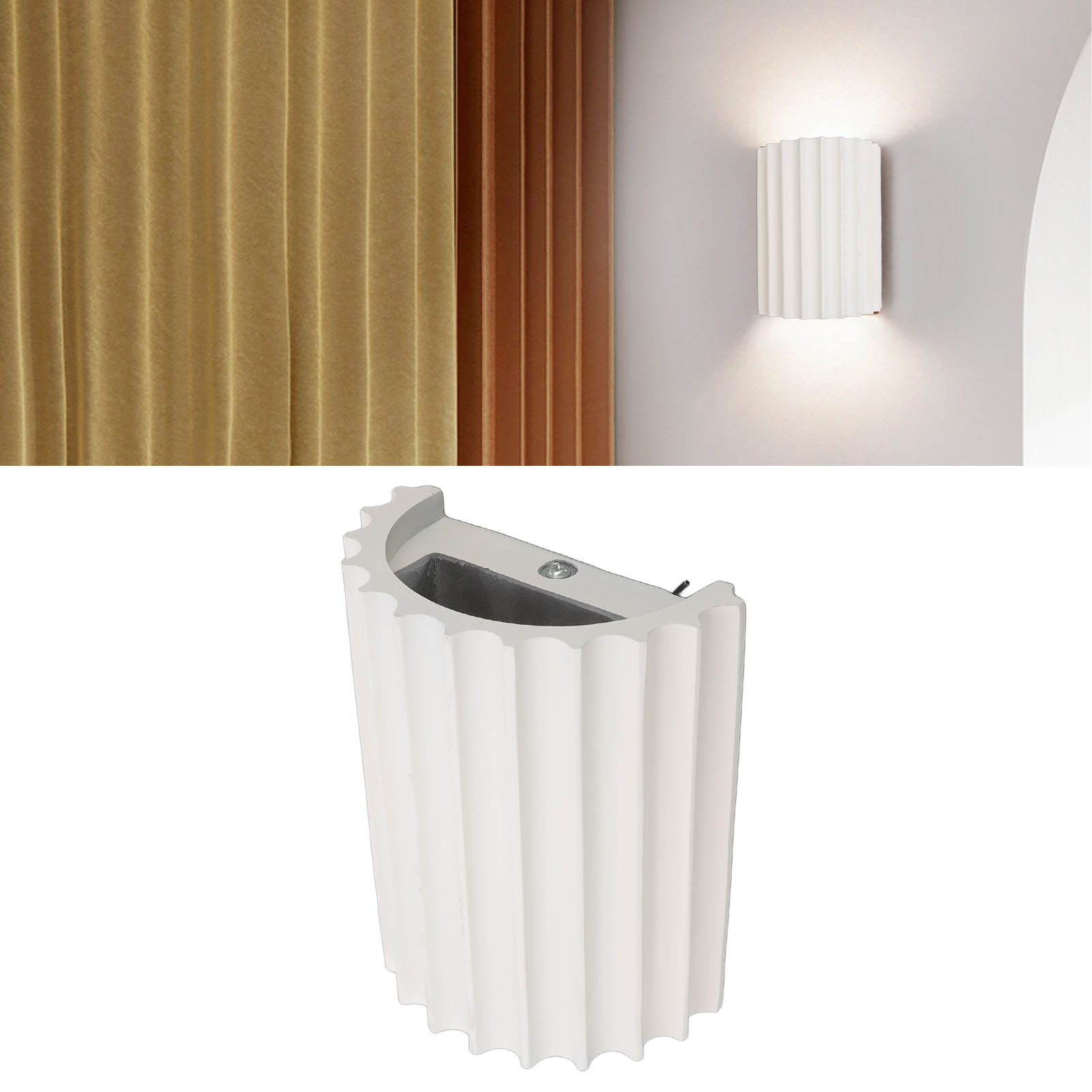 Moderne Minimalistische Wandleuchte Im Skandinavischen Stil Fürs Schlafzimmer, G9-fassung, Individuelle Und Kreative Wandleuchte Für Eingangsbereich, Flur Oder Wohnzimmer, Weiß.