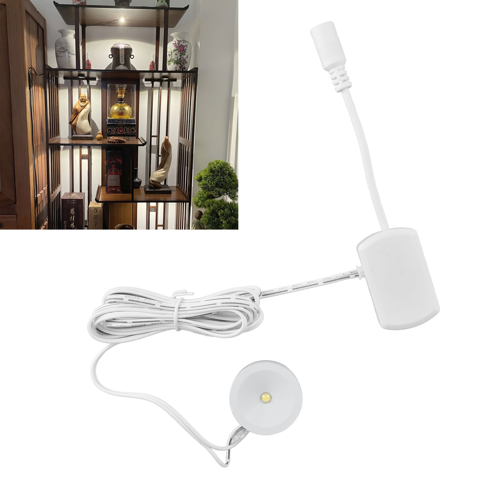 Led-thekenleuchte, Runde Schrankleuchte, Ultradünner Usb-spot Für Ausstellungsräume, Dimmbare Deckenleuchte Für Umkleidekabinen, 1 Bis 4