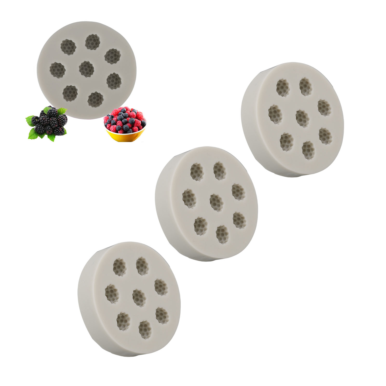 Silikonformen Für Fondant, Schokolade Und Himbeeren (brombeeren, Himbeeren, Blaubeeren), Aromen, Für Hausgemachtes Gebäck.