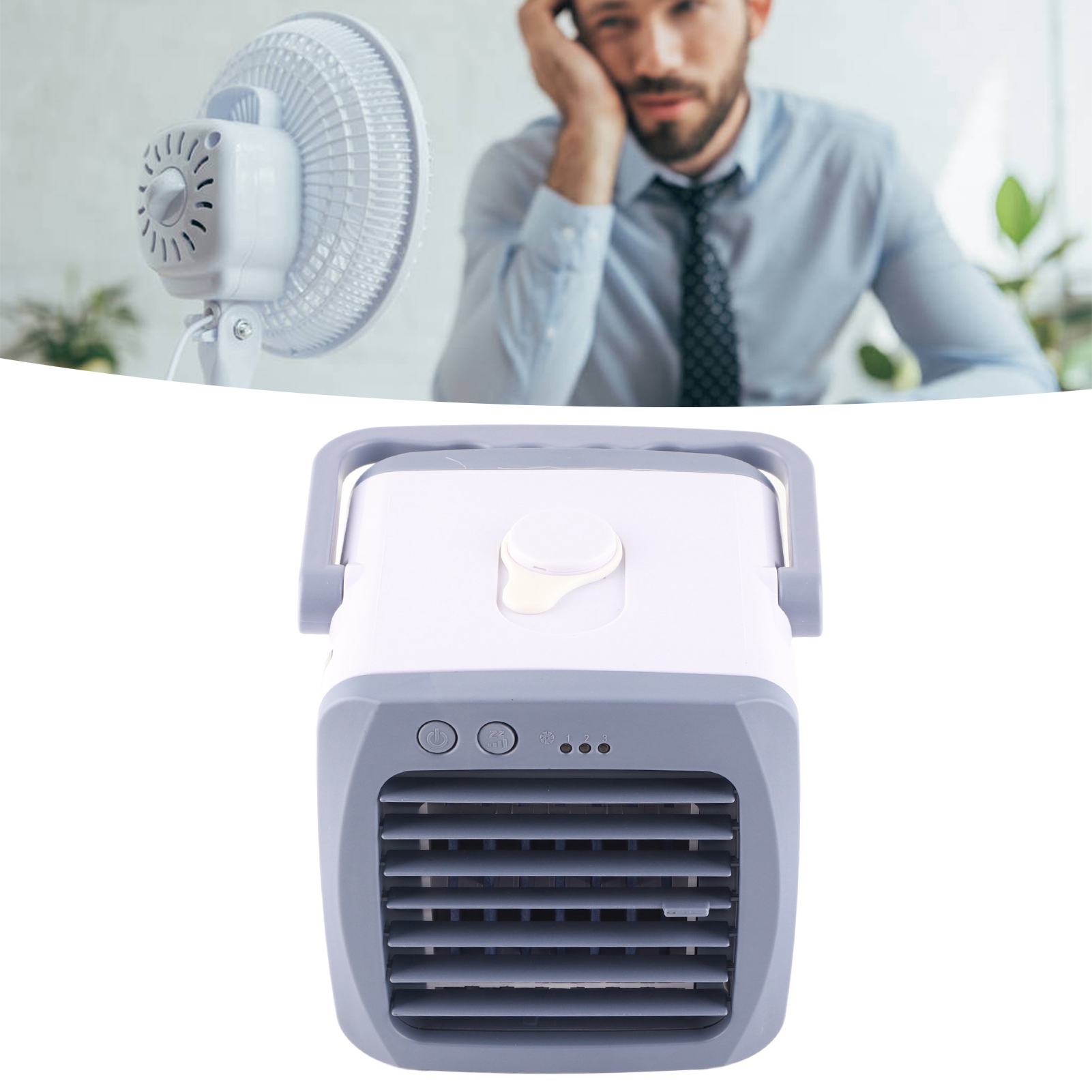 Mini-klimaanlage Mit Drei Einstellbaren Geschwindigkeitsstufen Für Den Heimgebrauch
