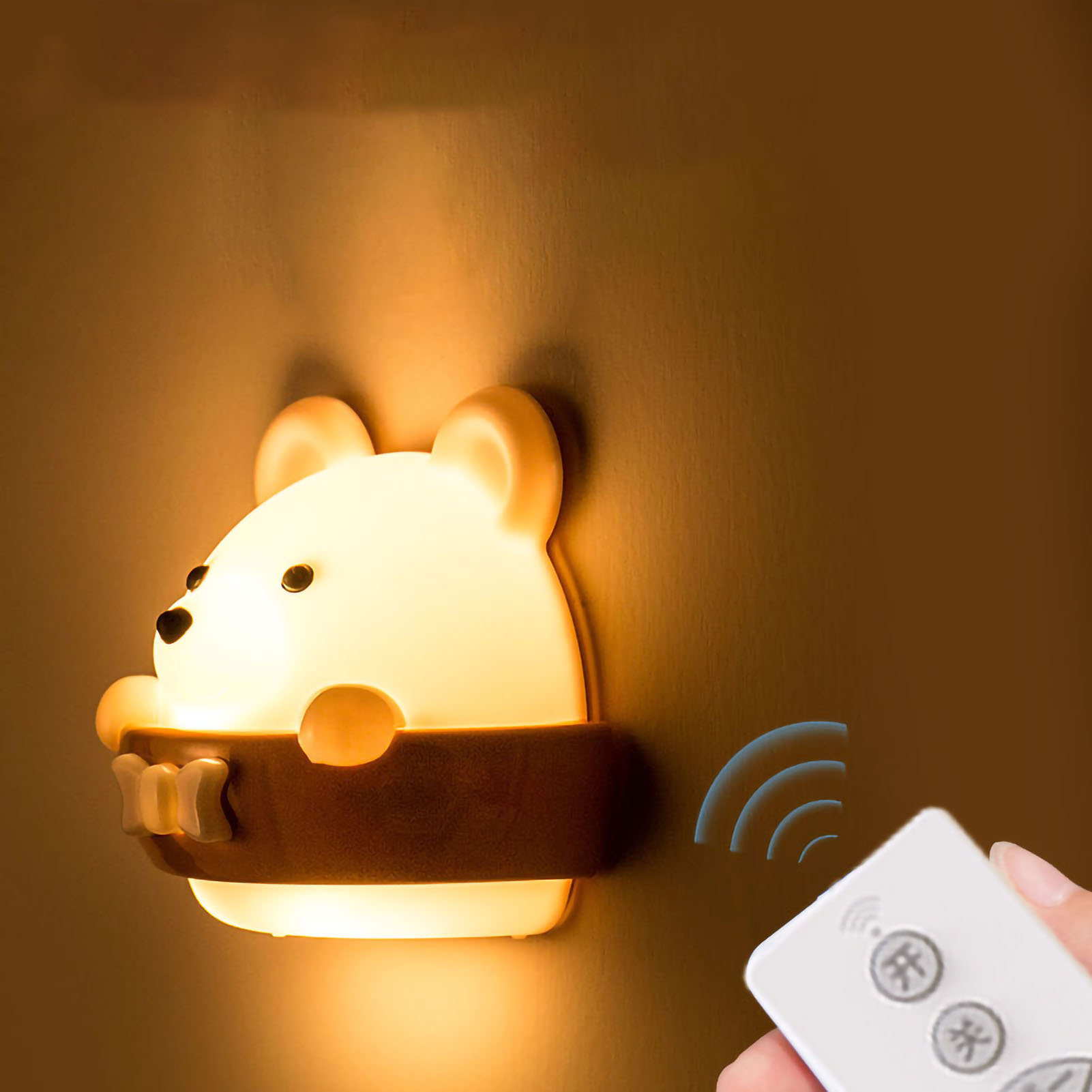 Wiederaufladbares Nachtlicht Mit Fernbedienung, Ideal Für Schlafzimmer, Schlaf Und Stillen (2w-modell).