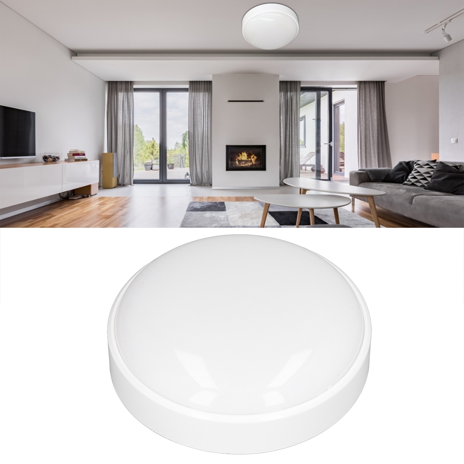 20w/6500k Led-deckenleuchte, Runde Deckenleuchte, Deckenleuchte Für Den Innenbereich, Feuchtigkeitsbeständige Deckenleuchte.