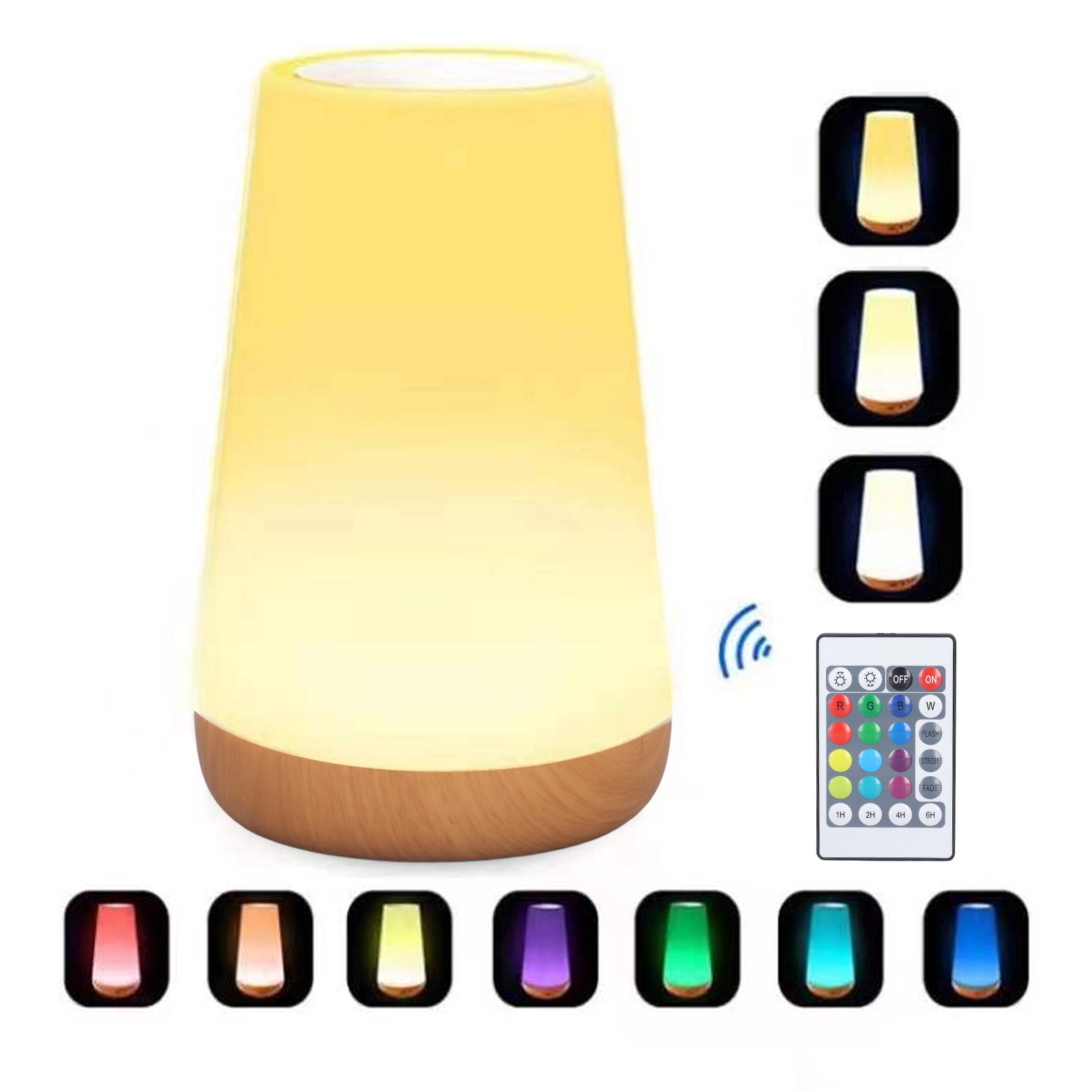 Tragbare Rgb-tischleuchte Mit Berührungsempfindlicher Umgebungsbeleuchtung, Sensorgesteuert, Ideal Für Schlafzimmer, Büro Oder Flur, Usb-ladefunktion.