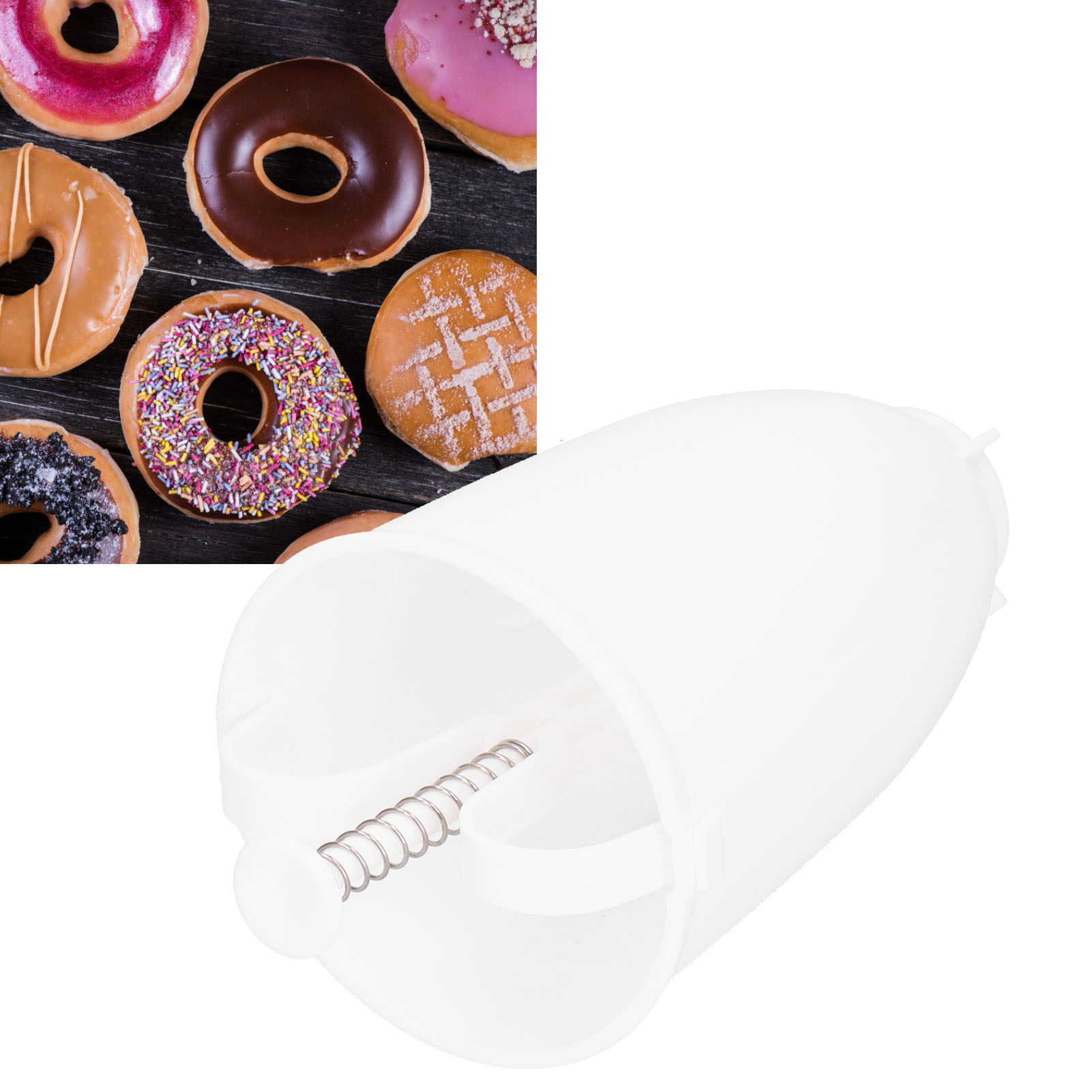 Manuelle Donutform In Lebensmittelqualität, Küchen- Und Backzubehör, Weiß