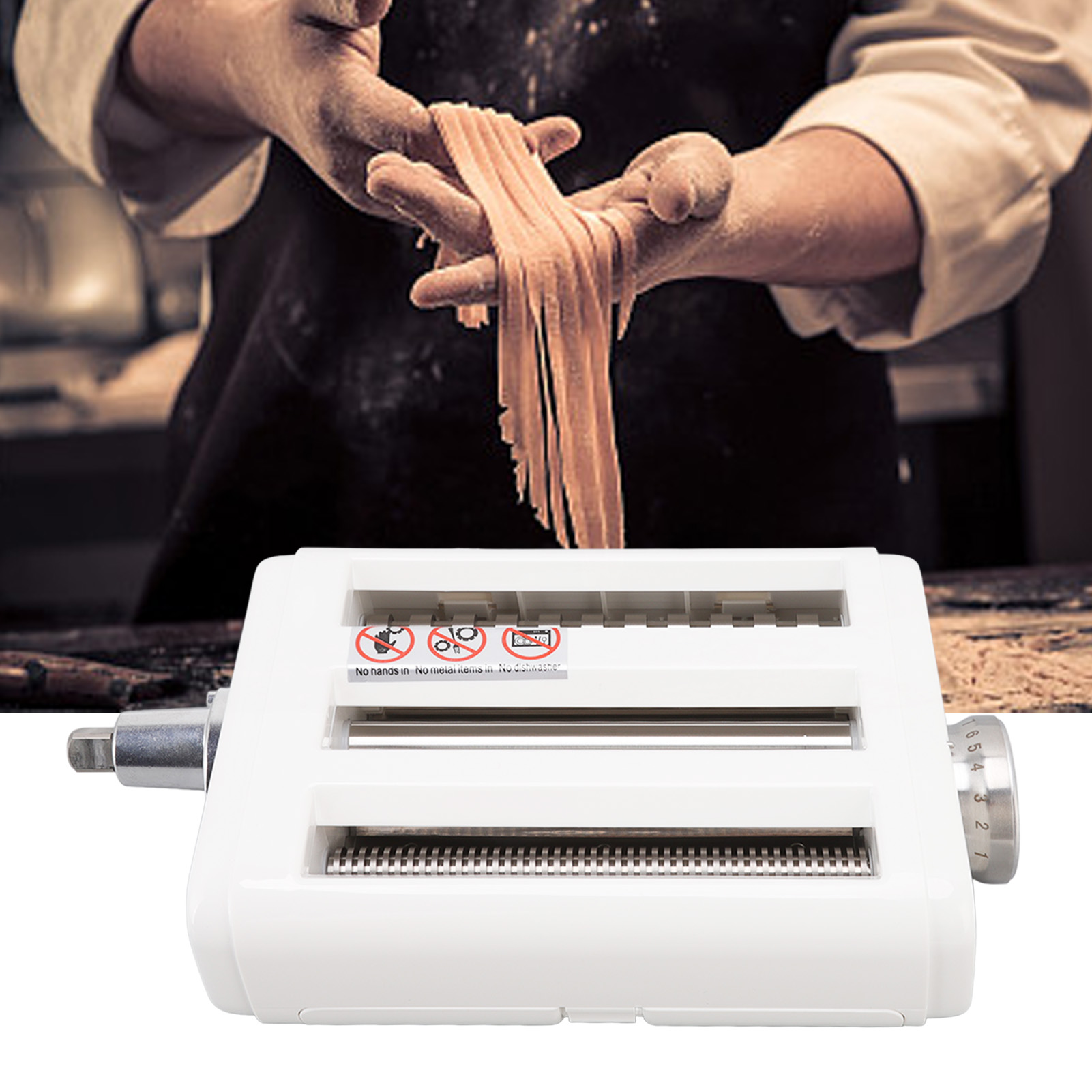 3-in-1-nudelaufsatz, Edelstahl-standmixer-aufsatz, Nudelwalze.