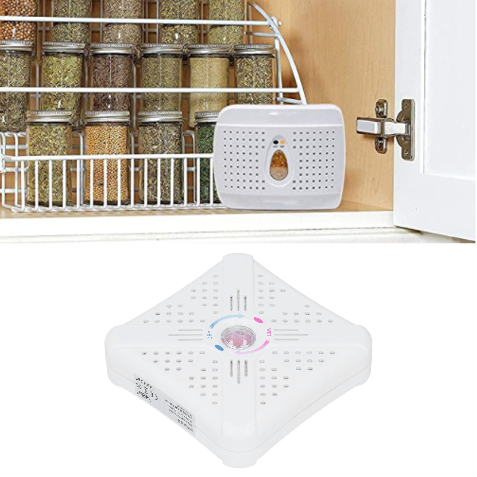 Mini-luftentfeuchter Mit Wiederverwendbarer Und Erneuerbarer Absorptionstechnologie, Feuchtigkeitsabsorber, Weiß, Eu 220 V