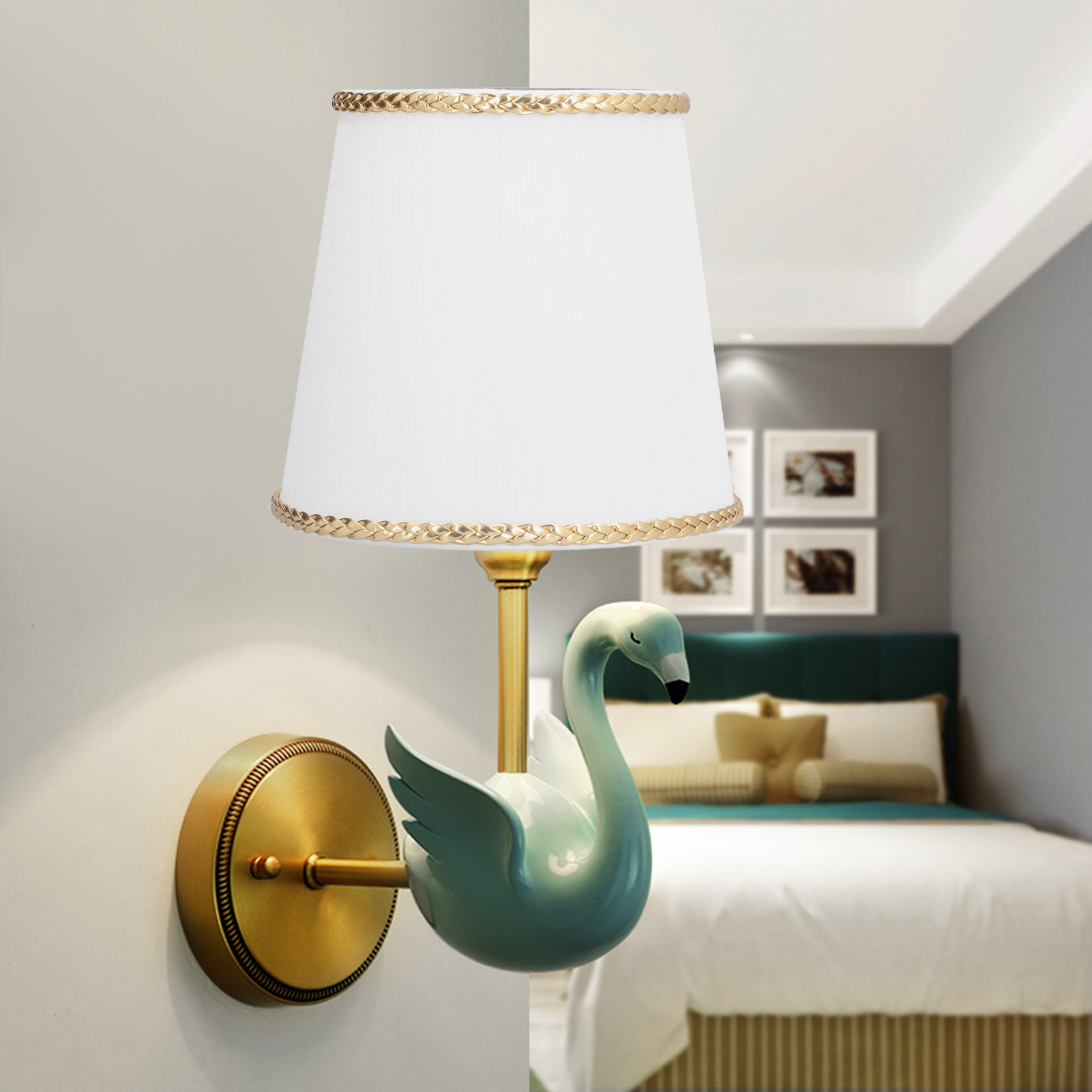 Set Mit 6 Aufsteckbaren E14-stofflampenschirmen Zur Dekoration Von Zuhause, Hotel, Lobby Oder Büro.