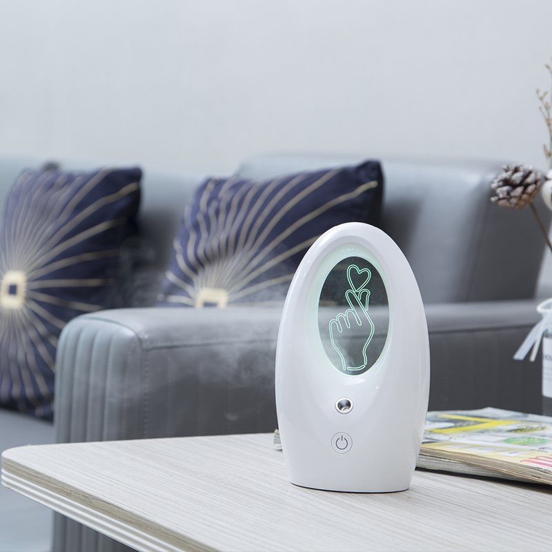 Neuer Usb-luftbefeuchter, Heimzerstäuber, Aromatherapie-gerät Mit Licht Zur Befeuchtung, Tragbarer Mini-smart-luftbefeuchter, Geschenk, Perlweiß.