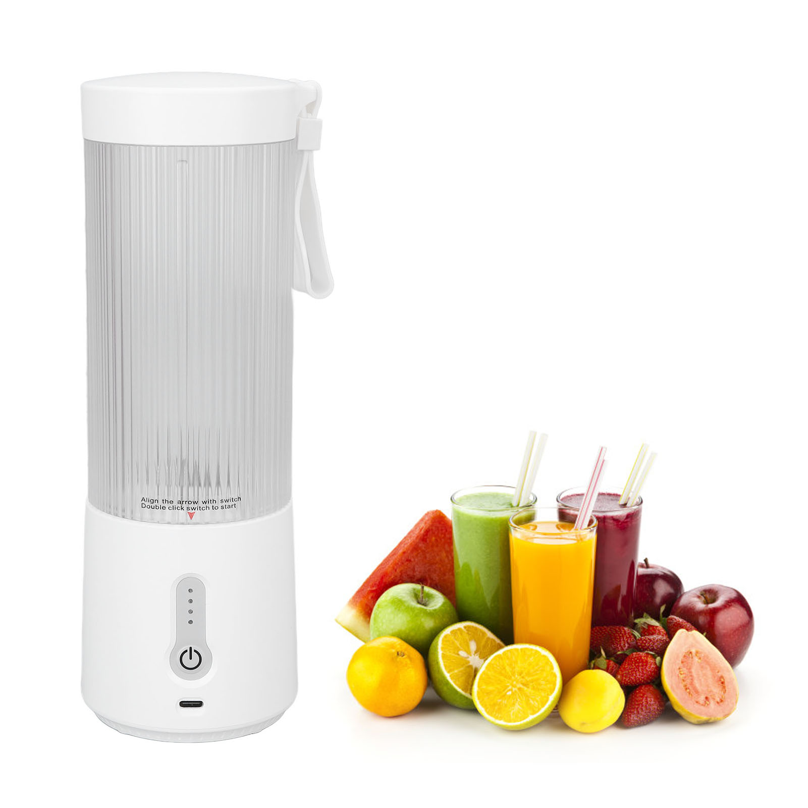 Tragbarer Mini-zitrusentsafter (450 Ml) Mit Usb-ladegerät