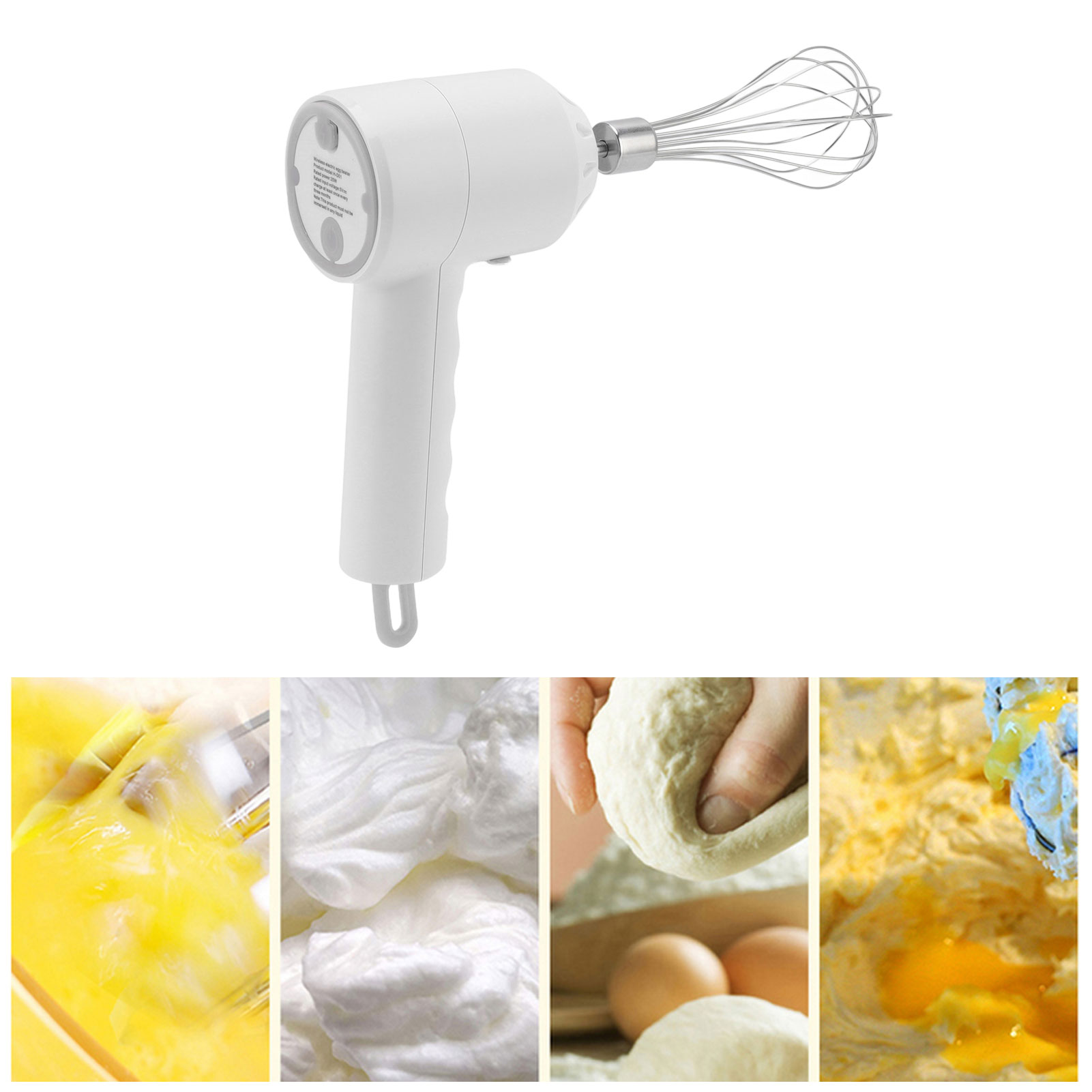 Sonderangebot: Kabelloser Elektrischer Eierquirl, Mini-sahnerührer, Wiederaufladbarer Tragbarer Mixer Zum Backen Und Für Eiweiß.