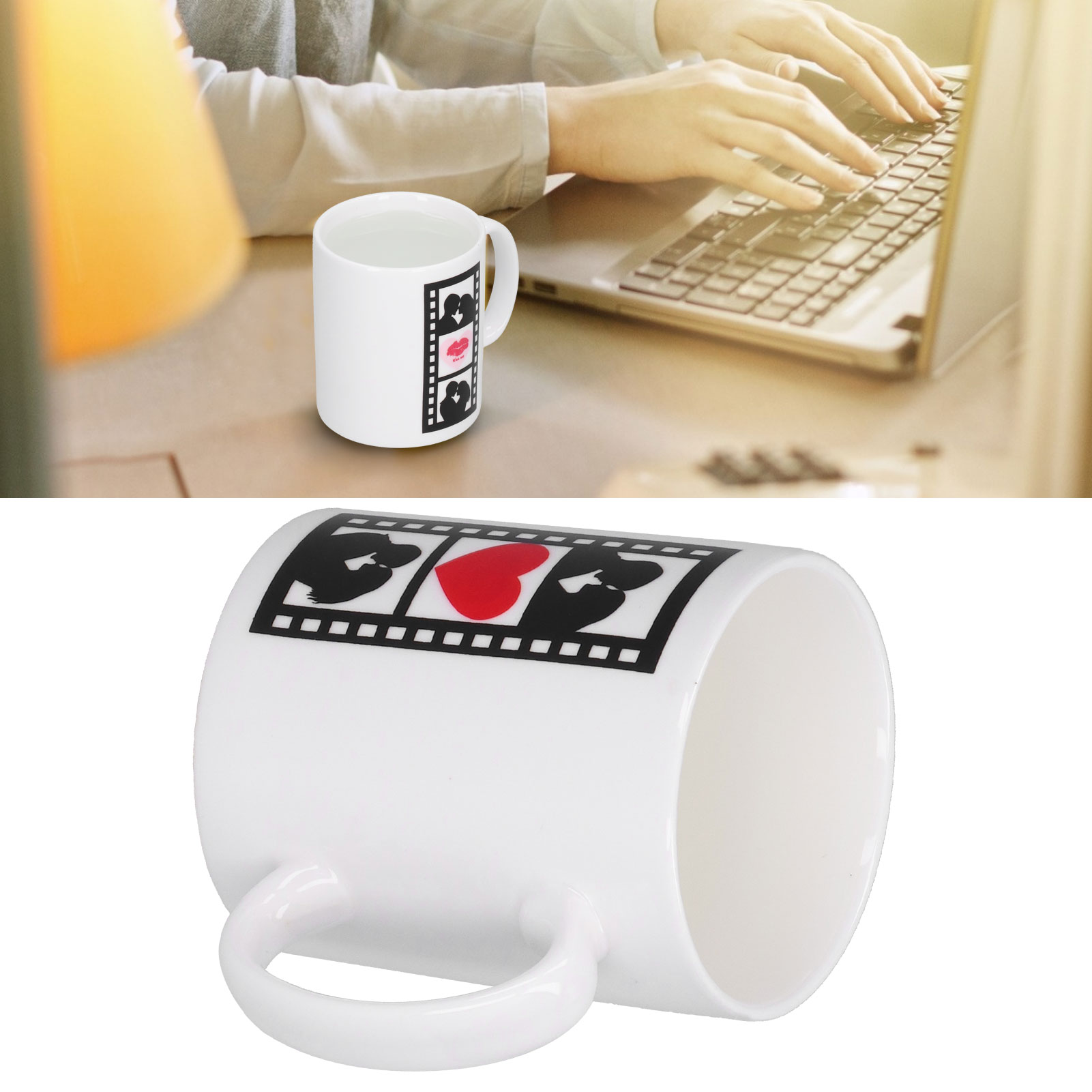 Origineller, Farbwechselnder Becher, Hitzebeständiger Induktionsbecher Für Büro, Club, Zuhause Oder Hochzeit