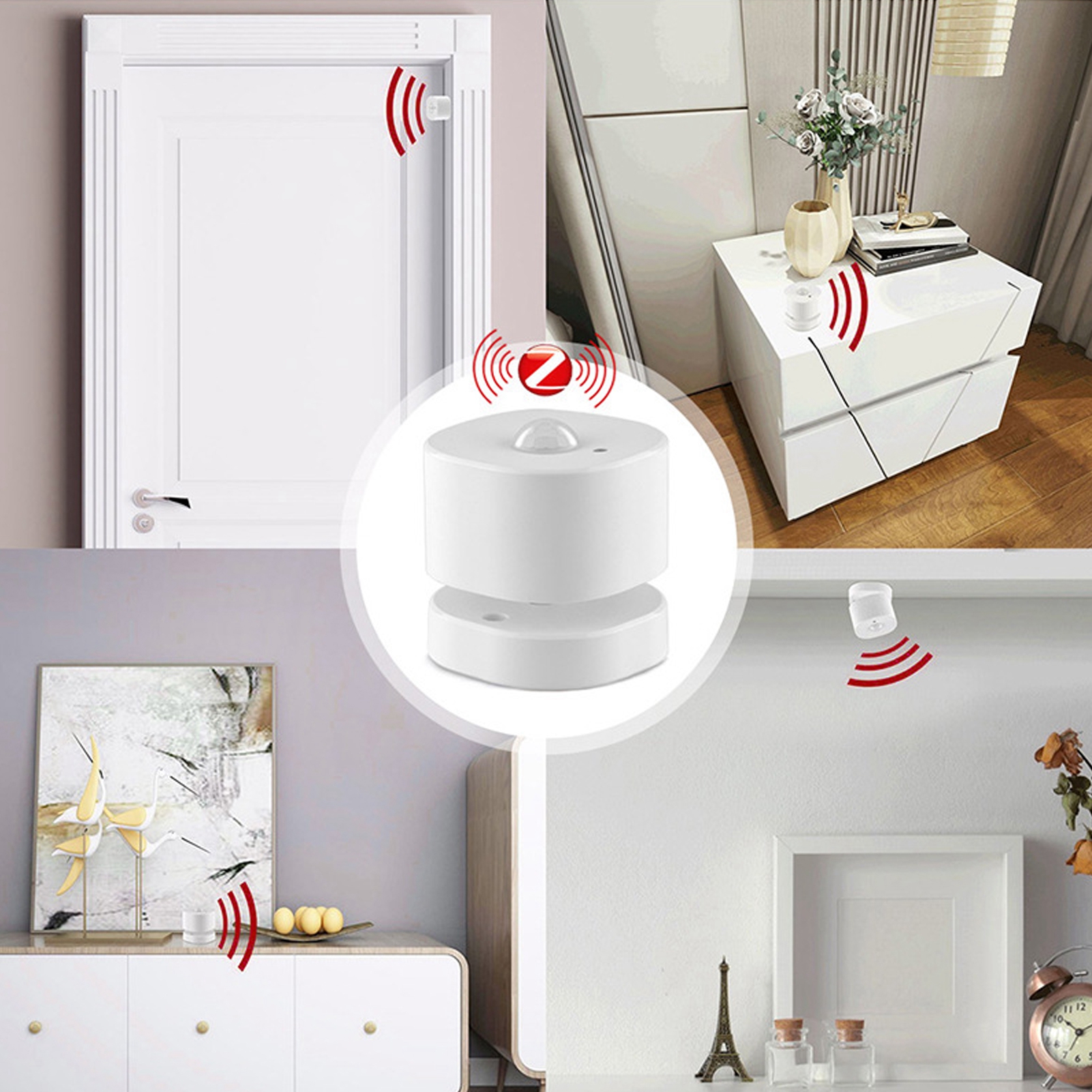 Intelligenter Zigbee-pir-bewegungsmelder Mit Licht- Und Personenerkennung: Schaltet Automatisch Licht, Klimaanlage Und Warmwasserbereiter Vor Dem Schlafengehen Ein Und Aus Personen- Und Lichterkennung