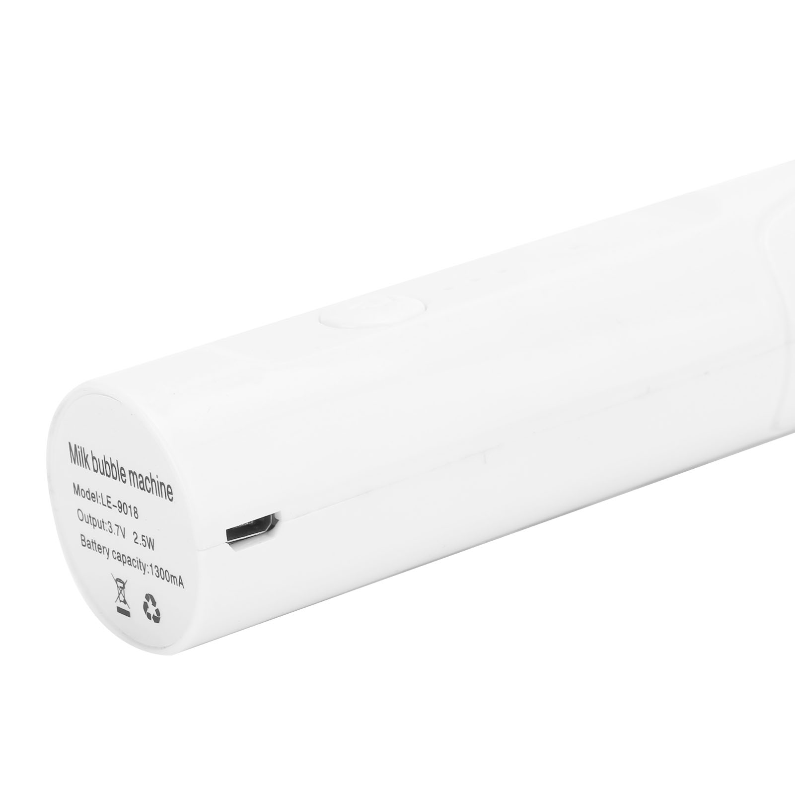 Elektrischer Milchaufschäumer Mit Usb-anschluss, 3 Geschwindigkeitsstufen, Schneebesen, Handmixer, Weißes Haushaltsgerät