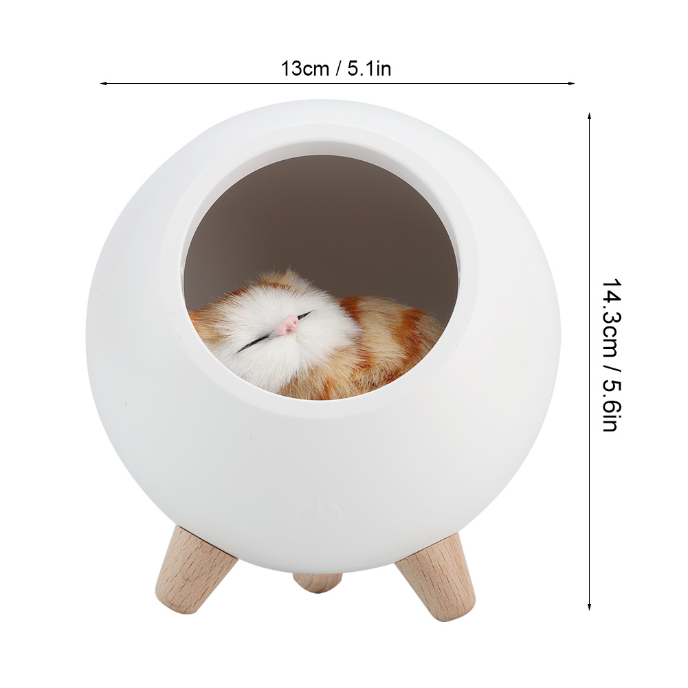 Niedliches Katzen-nachtlicht, Kleines Haustierhaus, Led-nachtlampe, Schlafzimmerbeleuchtung, Stimmungsvolle Weiße Lampe