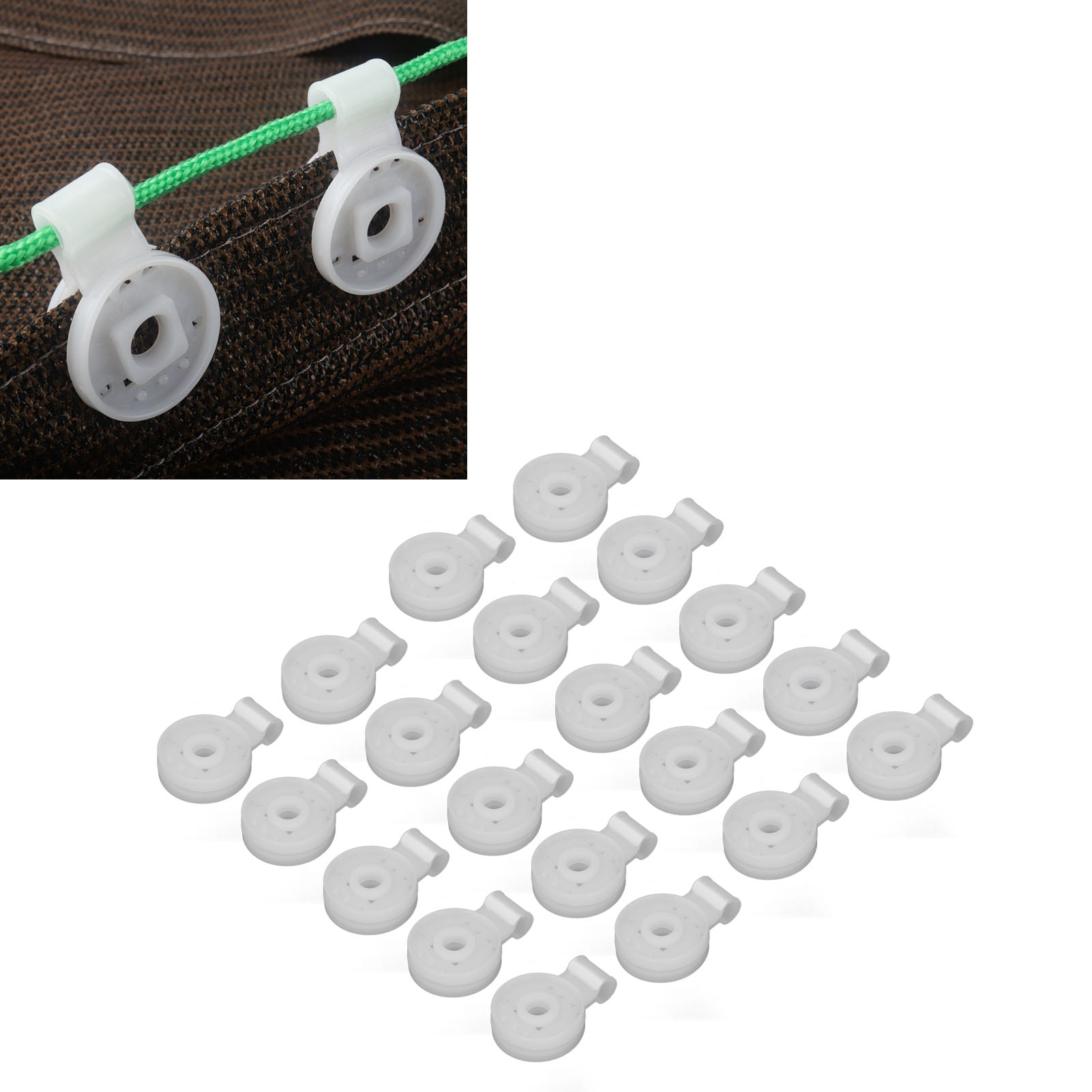 20 Stück/verkauf Von Schattierungsnetzen, Gartenclips, Schattierungsnetzclips, Gewächshausfolienclips, Schattierungsnetzclips, Zelt-/gewächshauszubehör, Schnallen