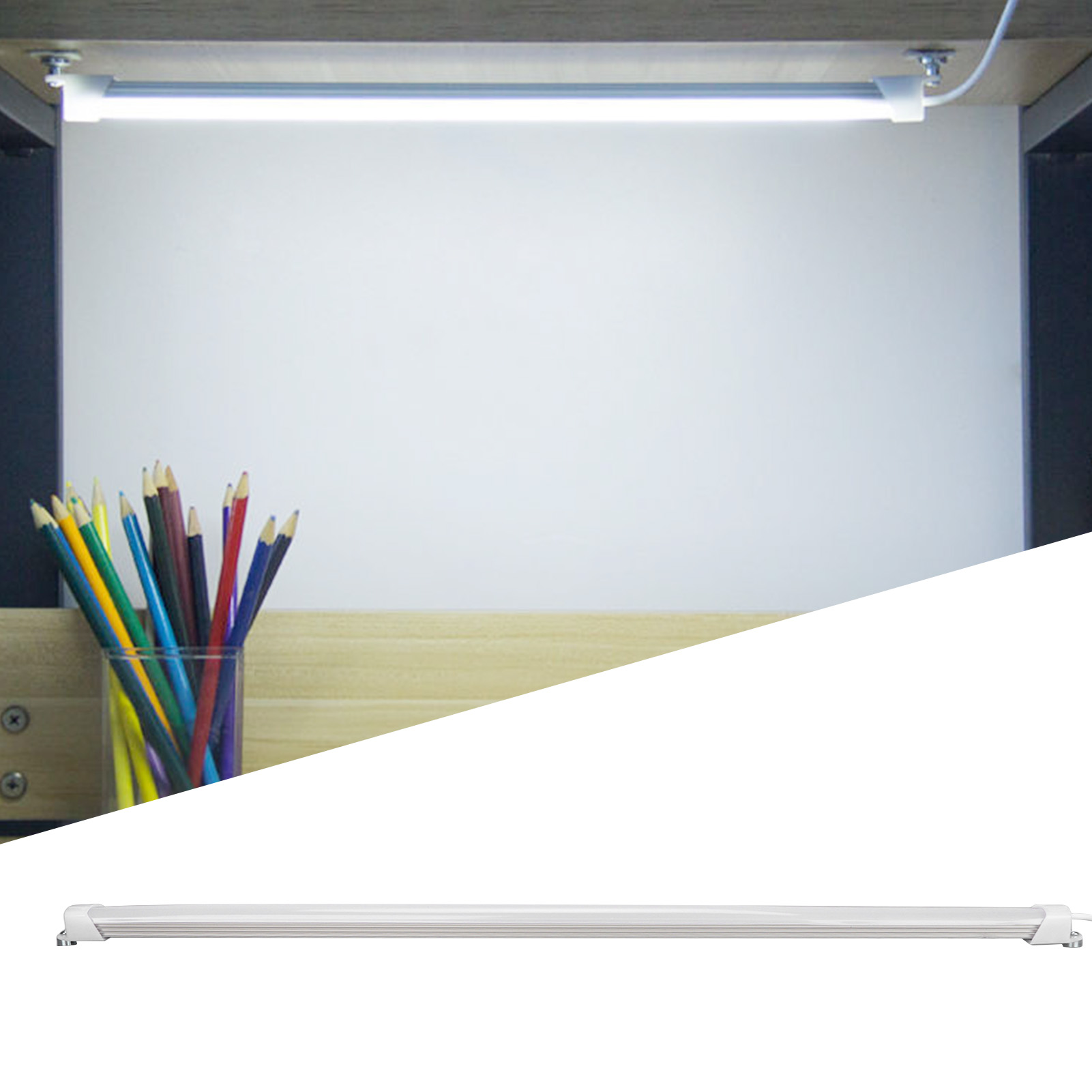 Dimmbare Led-lichtröhre Mit Drei Lichtfarben, Usb-betriebene Schreibtischlampe Für Studentenwohnheime, Augenschonende Schreibtischlampe Für Studenten.