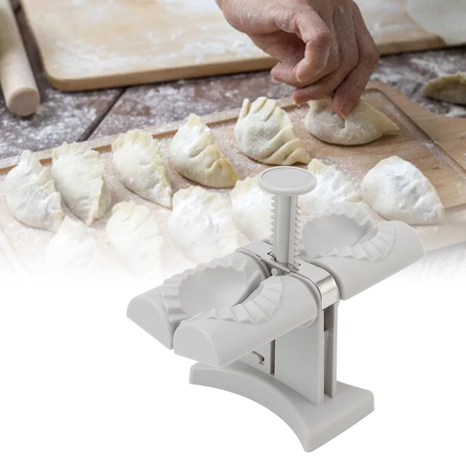 Automatische Doppelkopf-ravioli-formmaschine Aus Abs Und Edelstahl Für Die Zubereitung Zu Hause